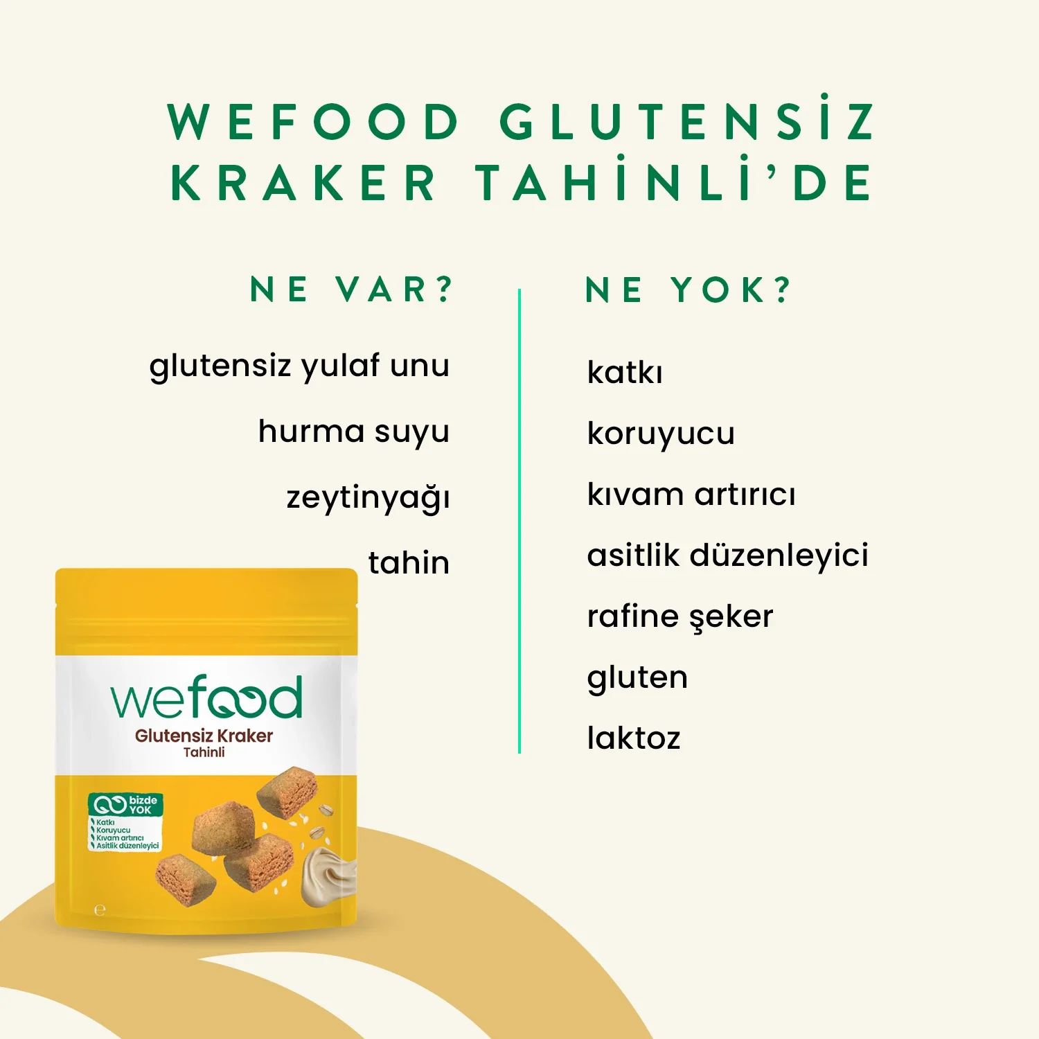 Wefood Tahinli Kraker 40 gr