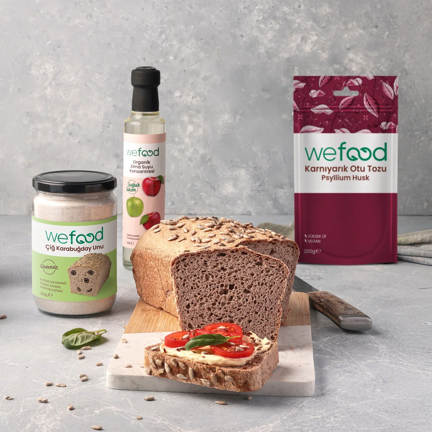 Wefood Glutensiz Çiğ Karabuğday Unu 350 gr 3'lü