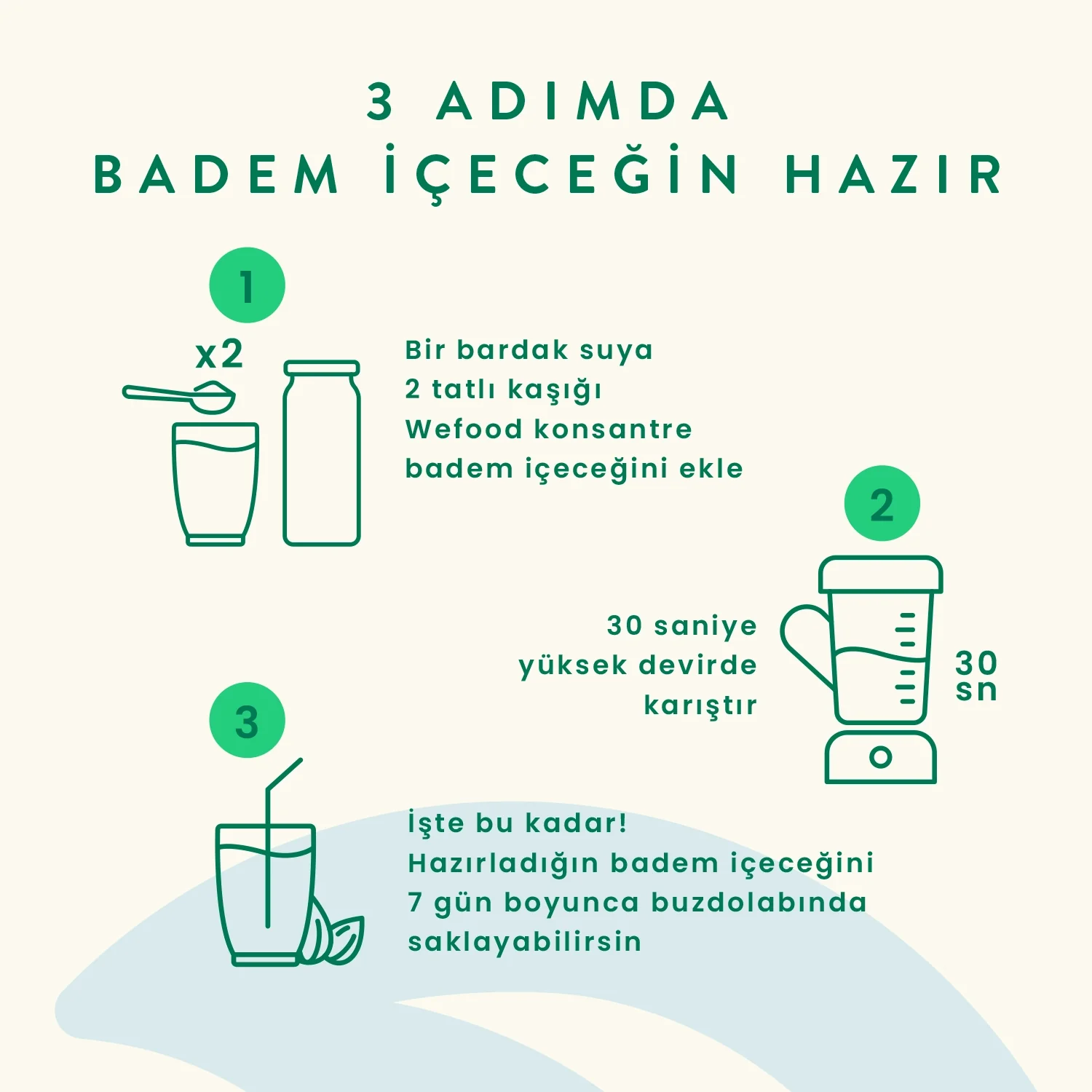 Badem Sütü Konsantresi 240gr - Biokent Glutensiz