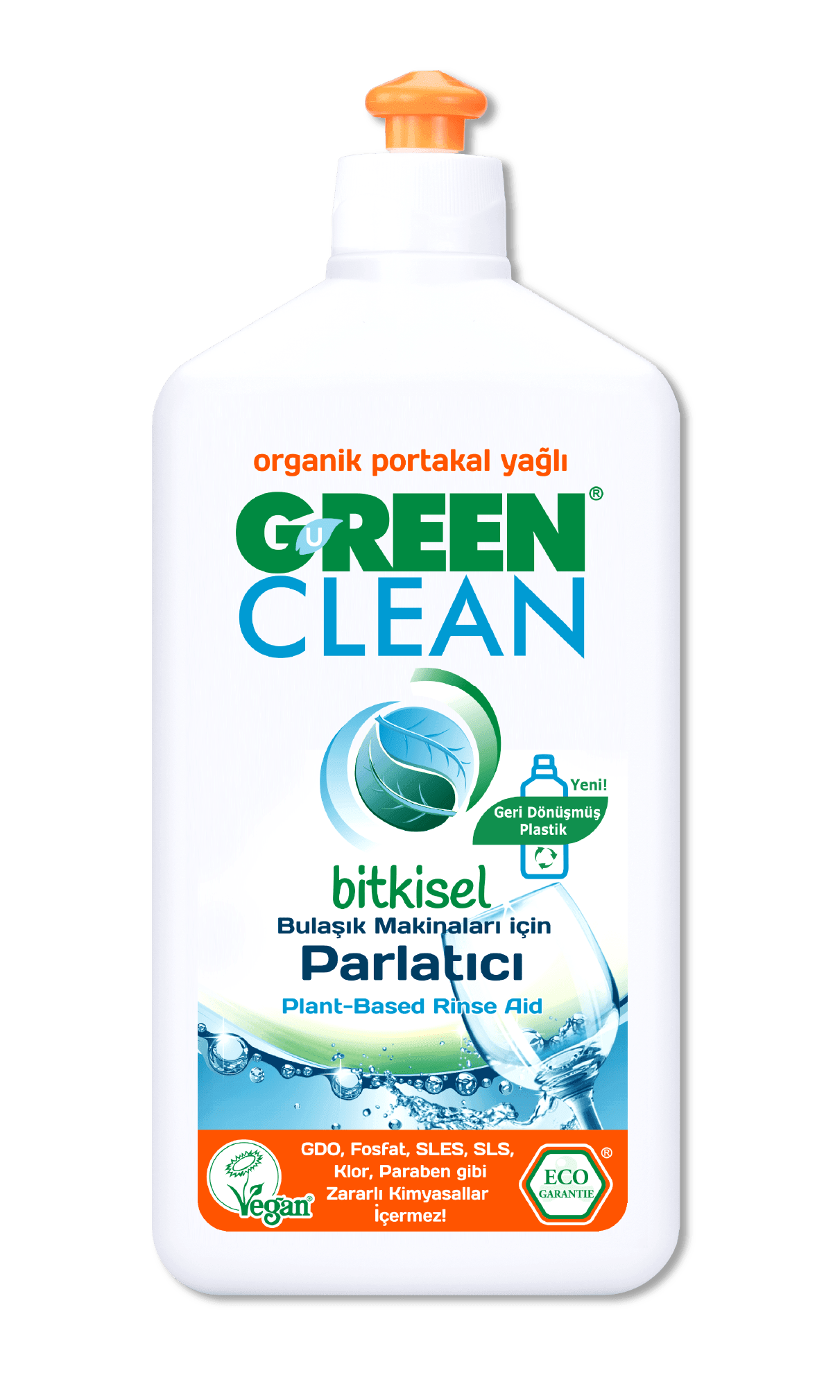 U Green Clean Organik Bulaşık Makinesi Parlatıcı 500 ml.