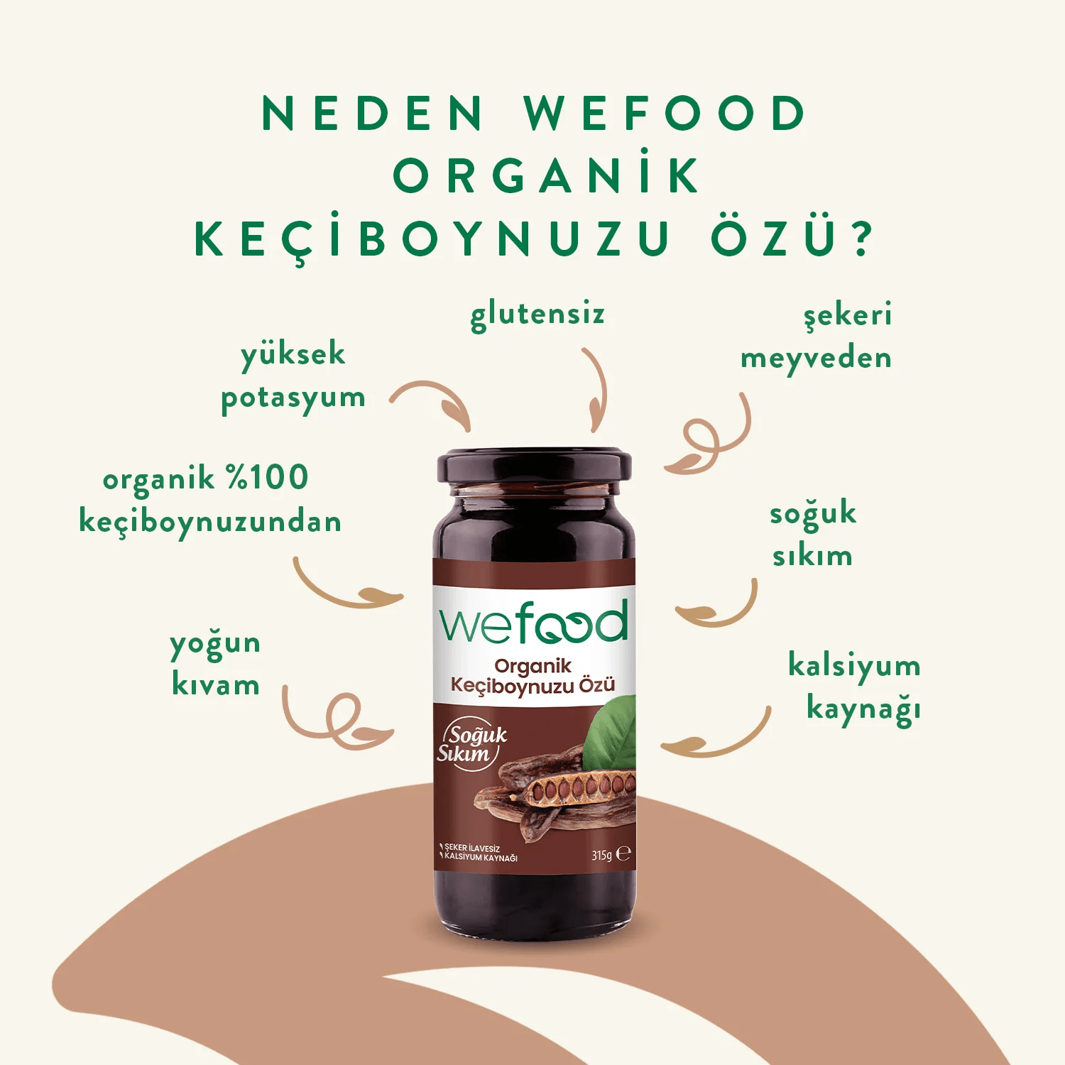 Soğuk Sıkım Organik Keçiboynuzu Özü 315 gr