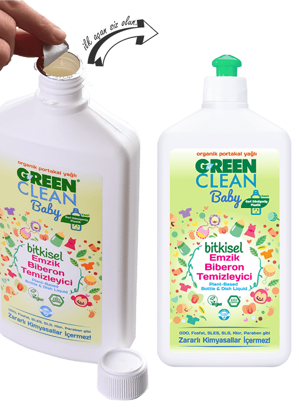  U Green Clean Organik Baby Emzik Biberon Temizleyci 500ml