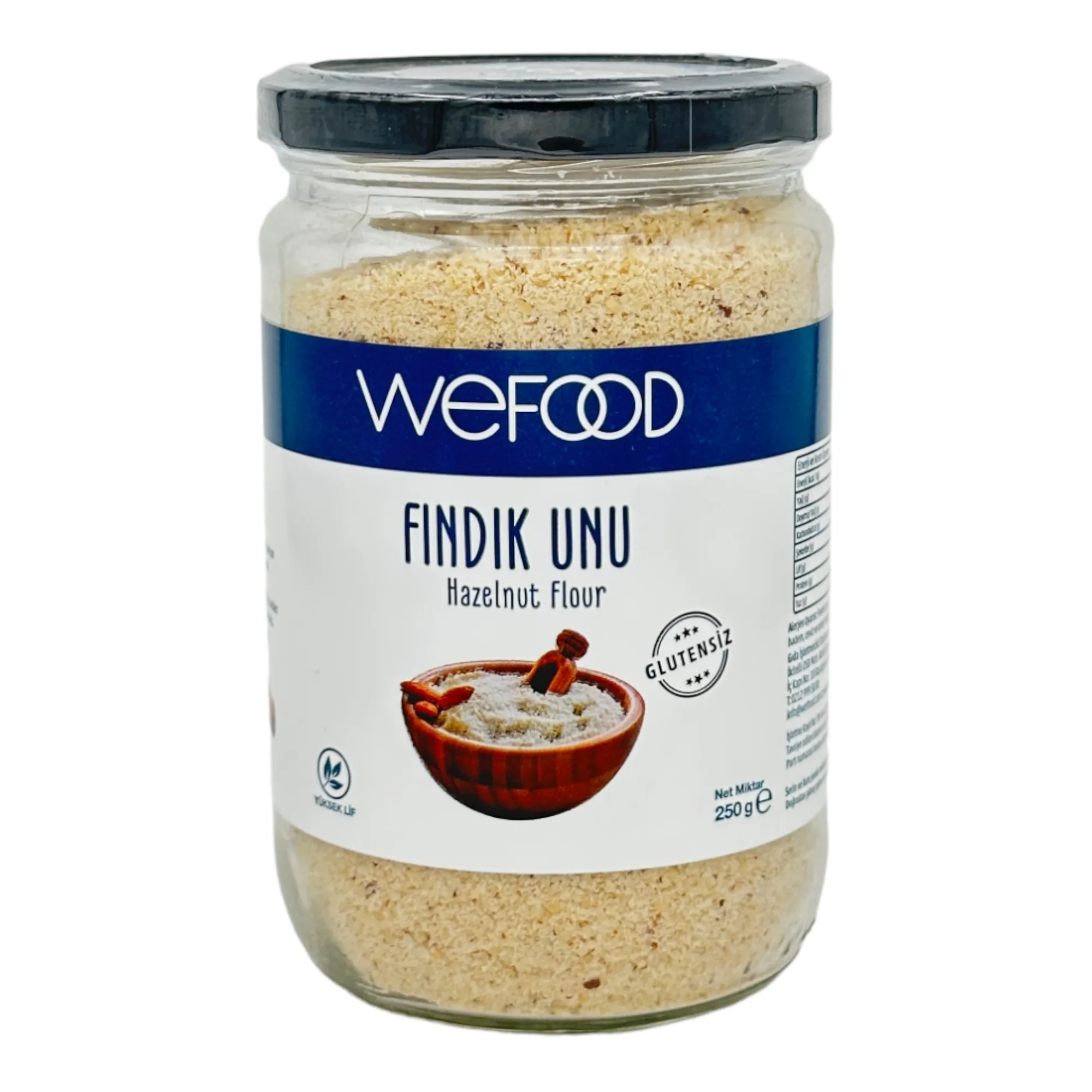 Glutensiz Un Fındık Unu  (Yüksek Lif) 250gr - Biokent Glutensiz