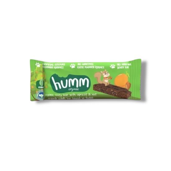 Humm Organik Kayısılı Fındıklı Yulaf Bar 27 gr - Biokent Bebek