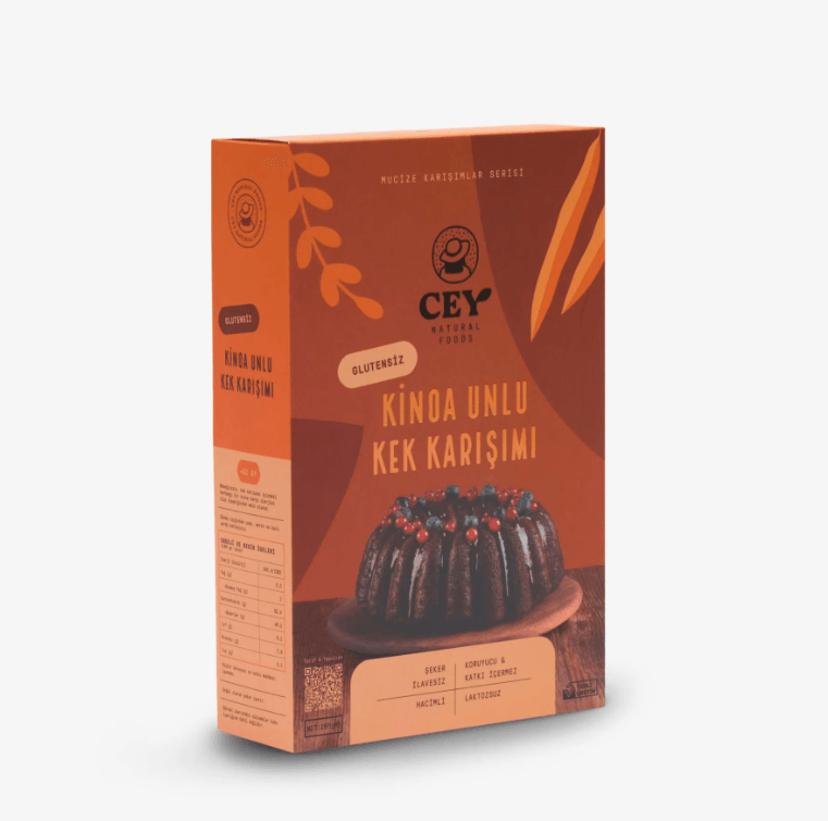 Glutensiz Kinoa Unlu Kek Karışımı 265 gr - Biokent Glutensiz