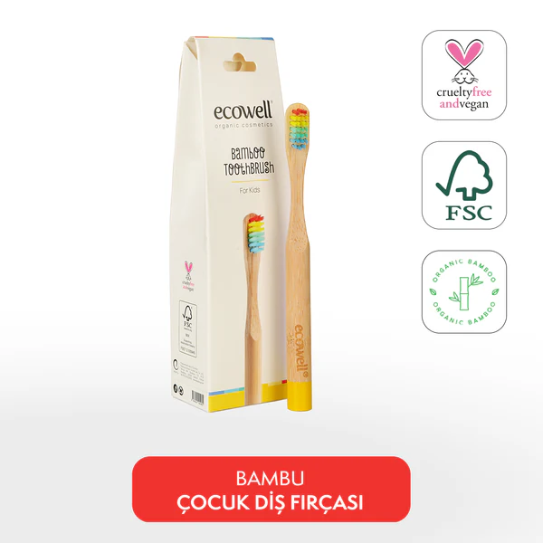 Ecowell Sertifikalı Organik Çocuk Diş Fırçası