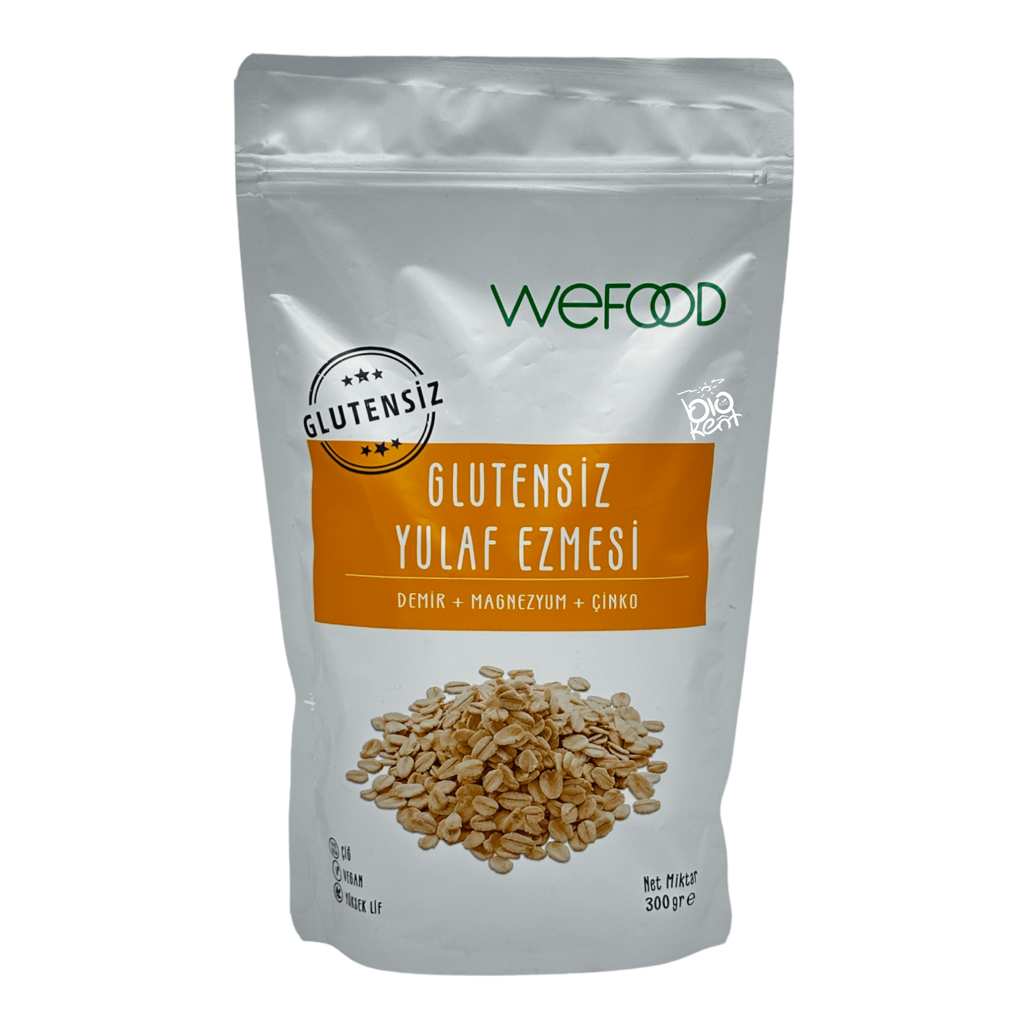 Wefood Glutensiz Yulaf Ezmesi  (Yüksek Lif) 300gr