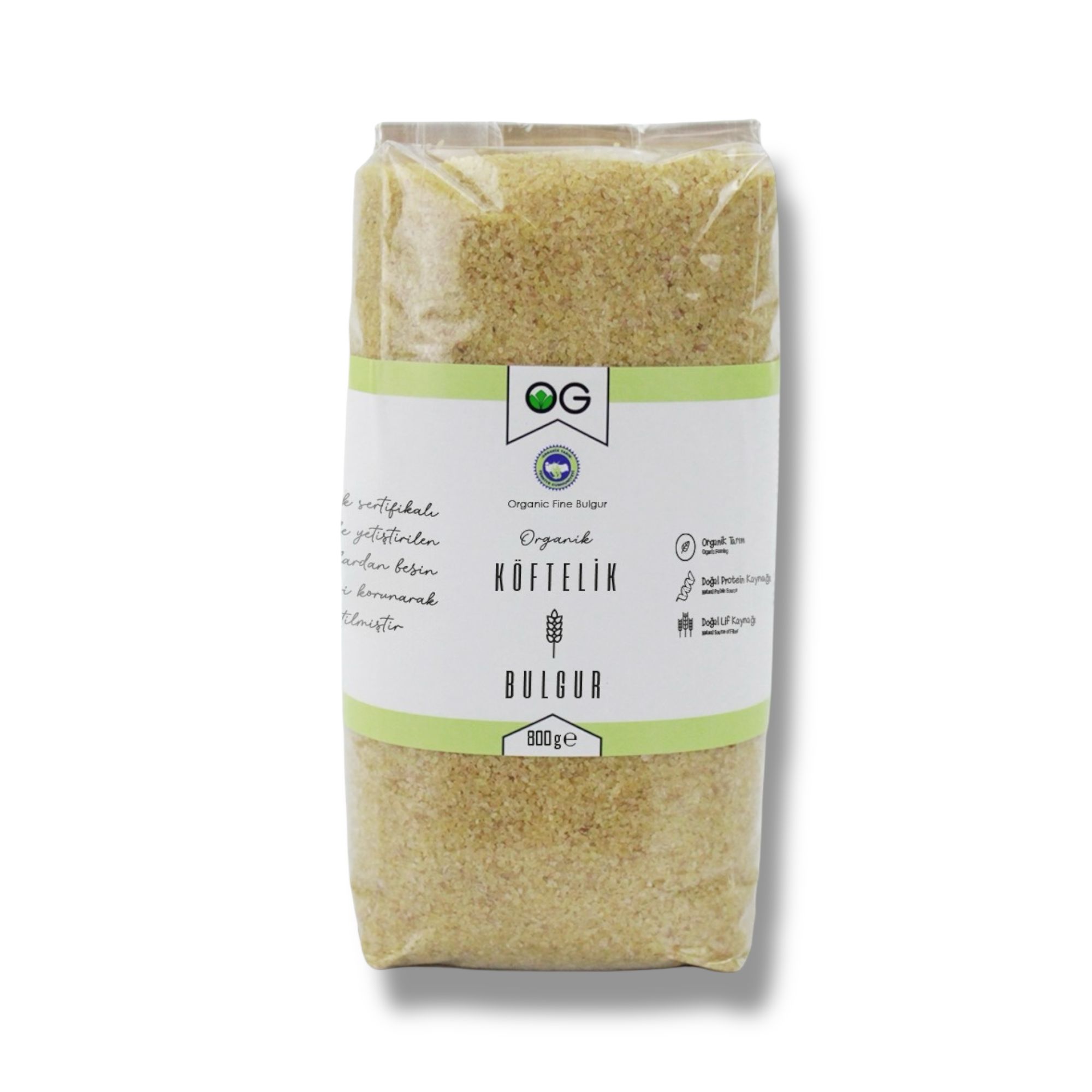 Organik Köftelik Bulgur 800 Gr 