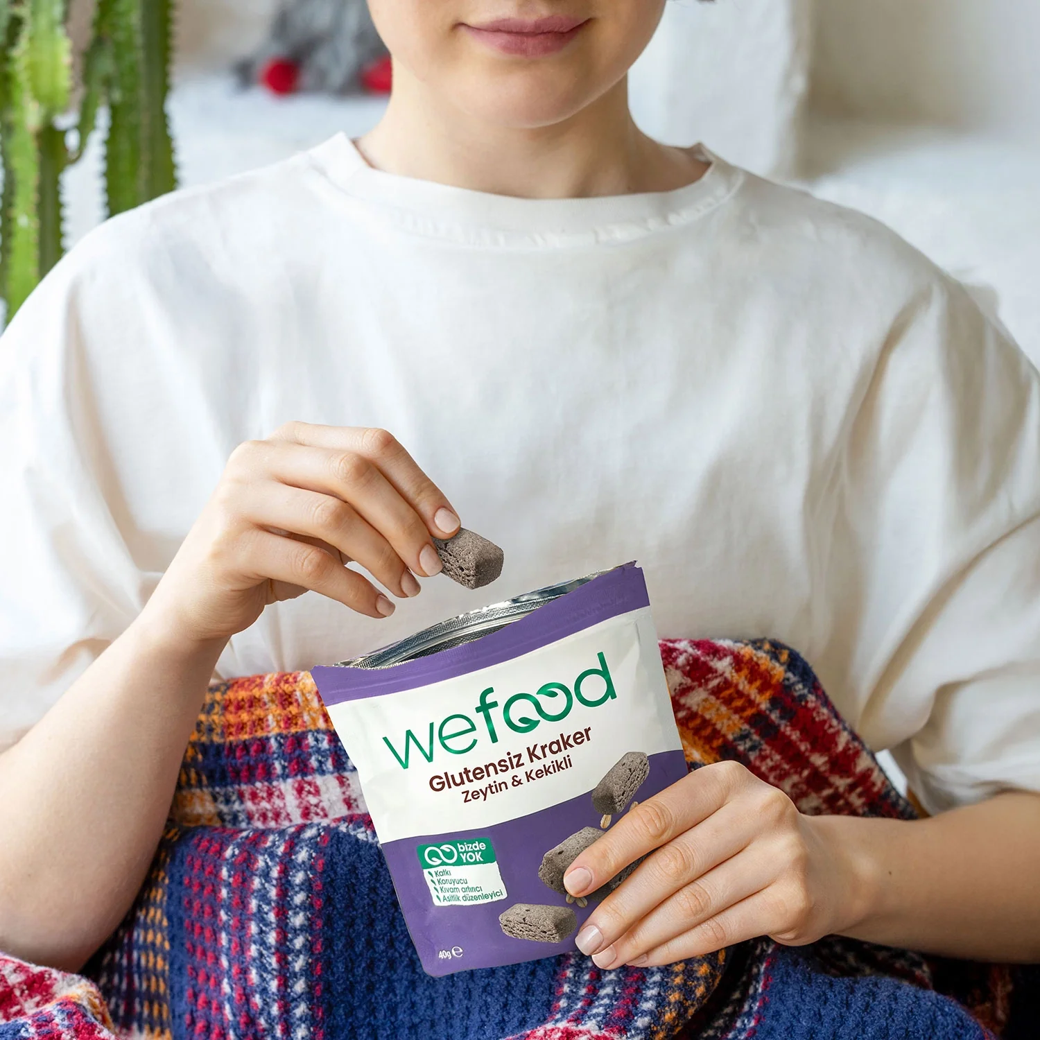 Wefood Glutensiz Zeytinli & Kekikli Kraker 40 gr