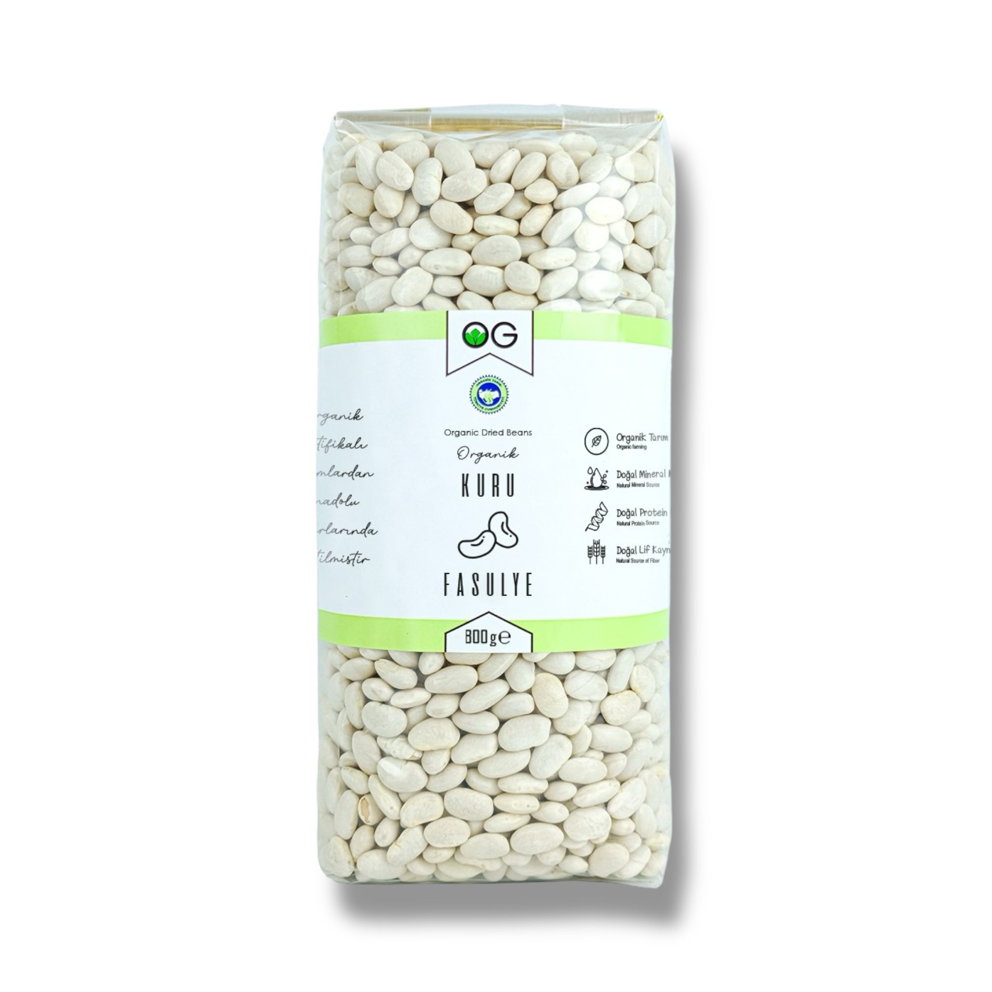 Organik Kuru Fasulye 800 Gr