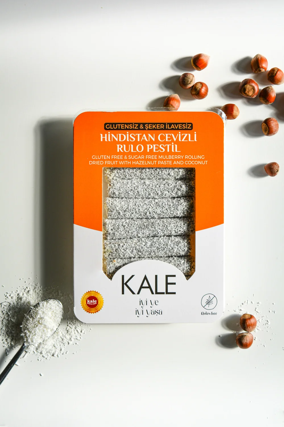 Glutensiz & Şeker İlavesiz Hindistan Cevizli Rulo Pestil 230 gr