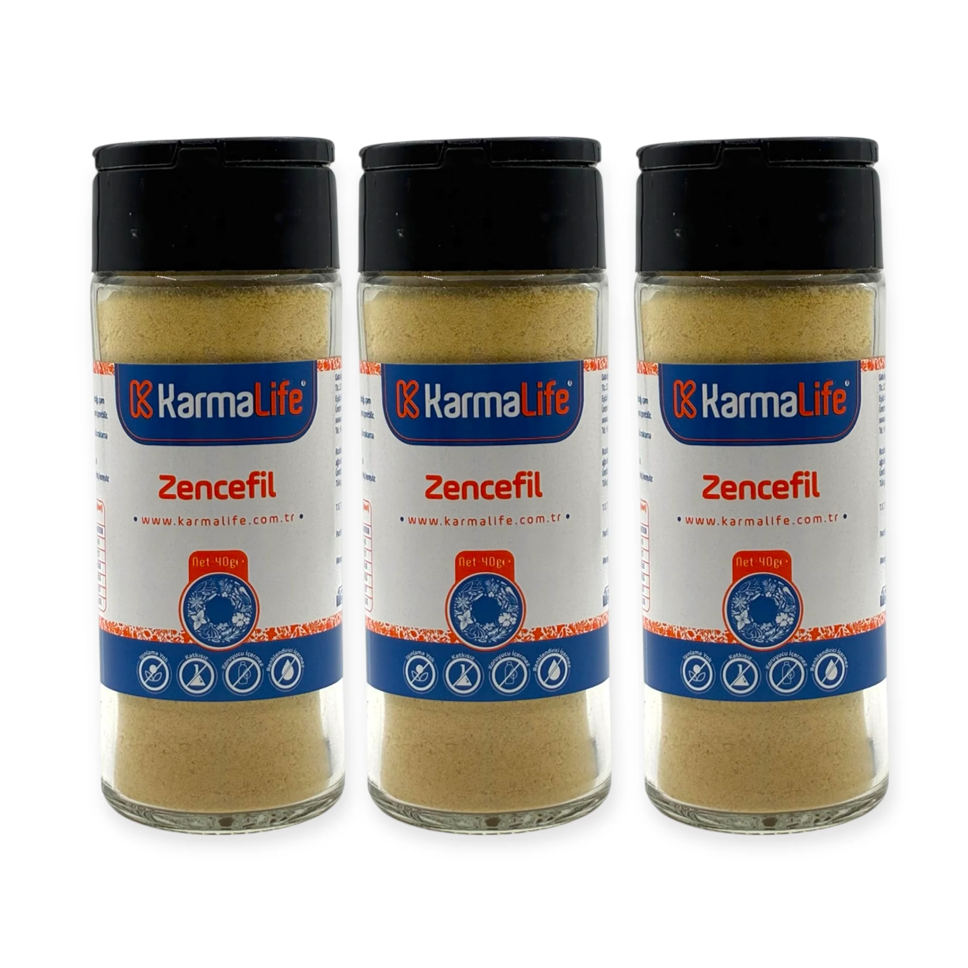 Doğal Zencefil Tozu 3'lü Set 45gr