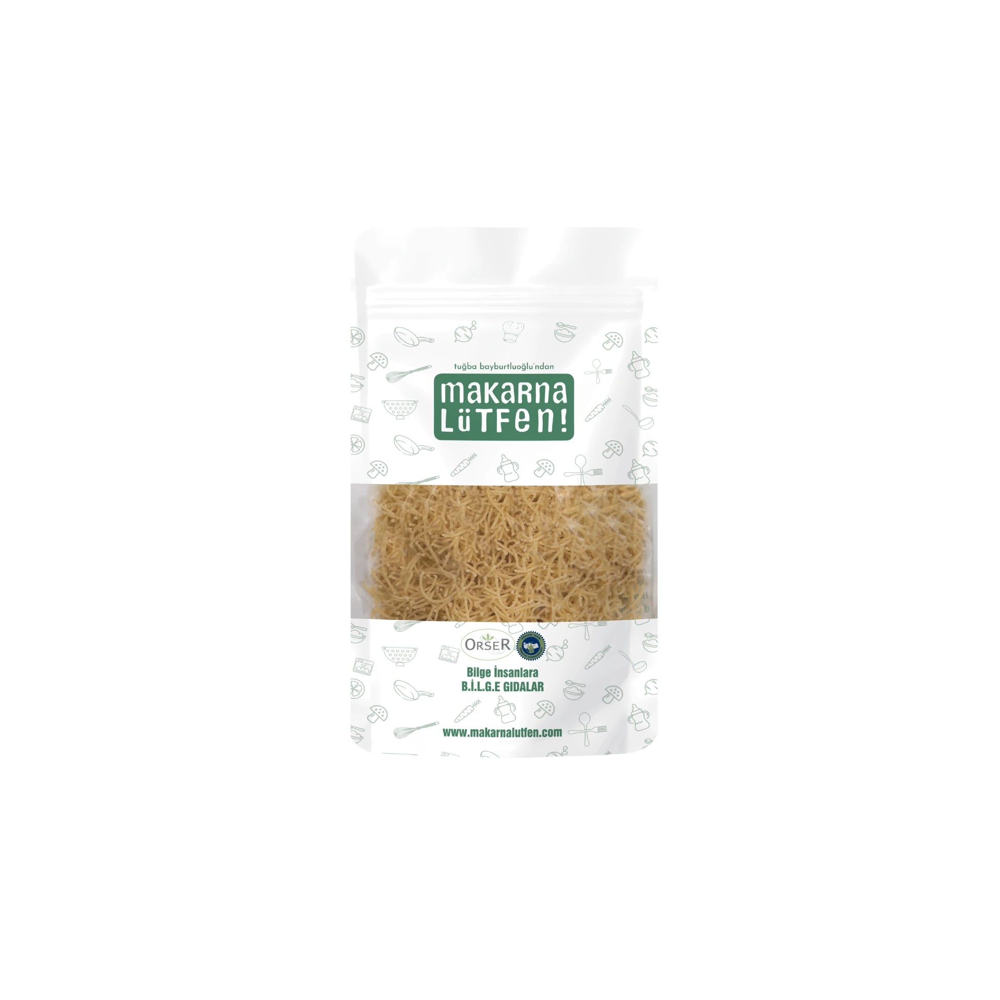 Bebek Sütsüz Yumurtasız Tel Şehriye  250 Gr - Biokent Bebek
