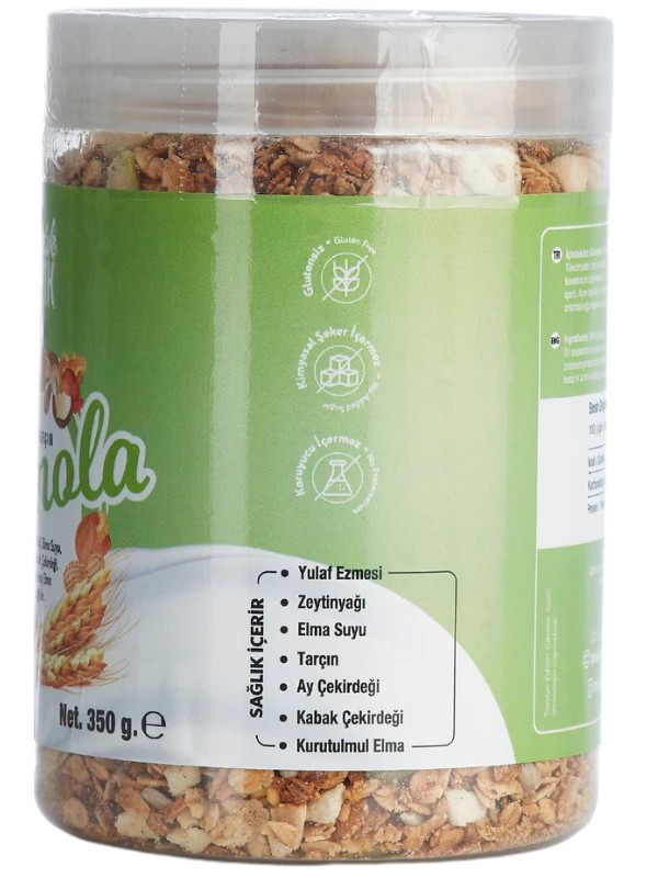 Glutensiz Elma Tarçın Granola 350 g.