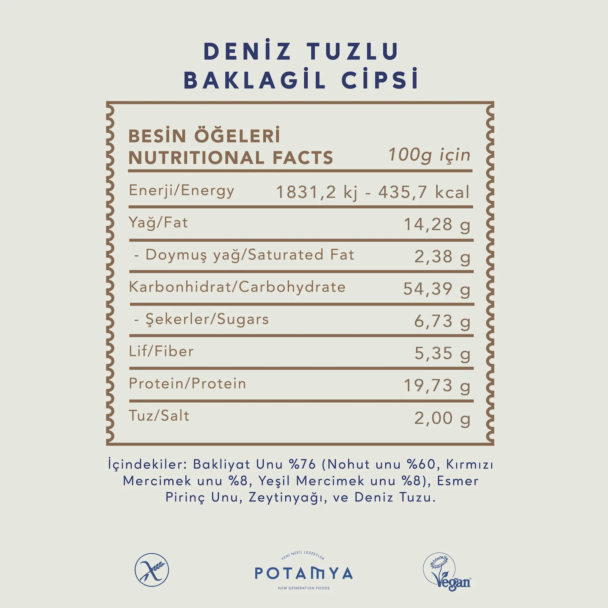 Deniz Tuzlu Baklagil Cipsi
