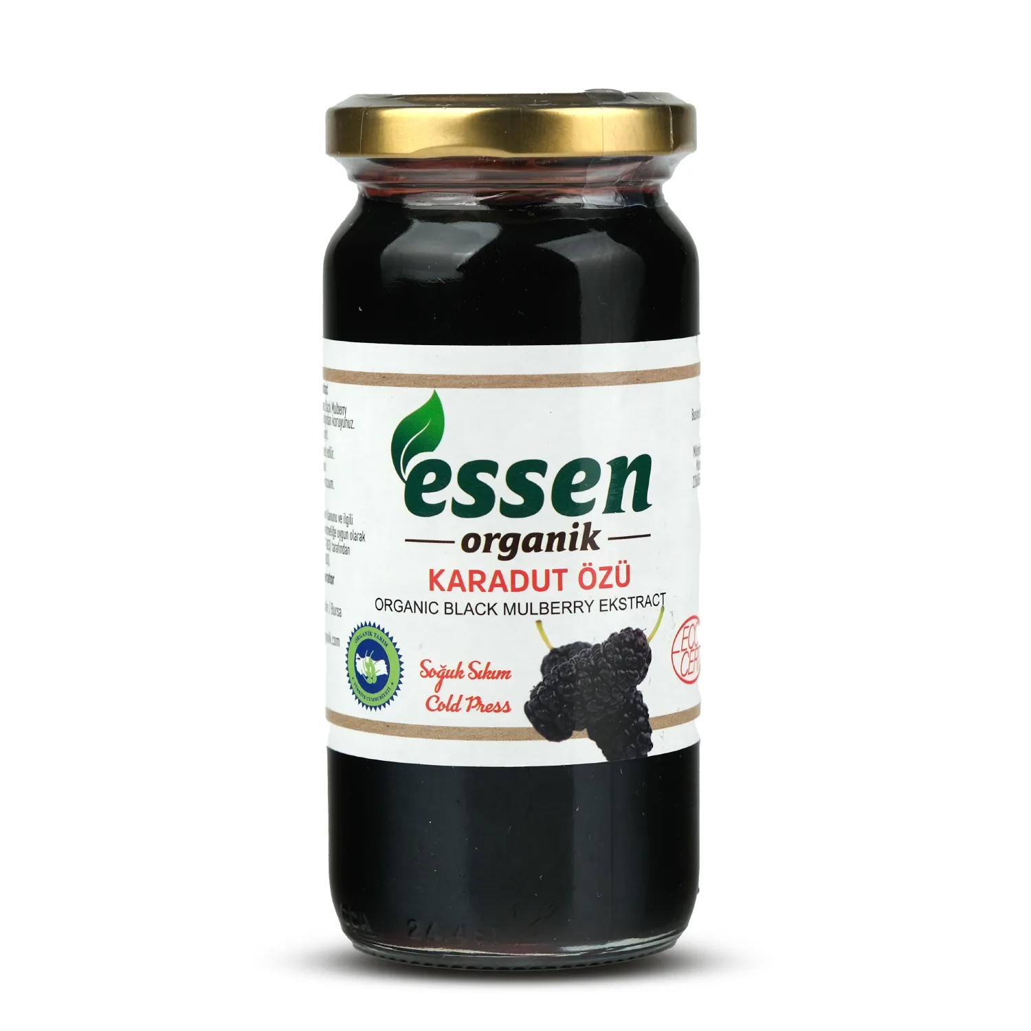 Essen Organik Soğuk Sıkım Karadut Özü 315 Gr 
