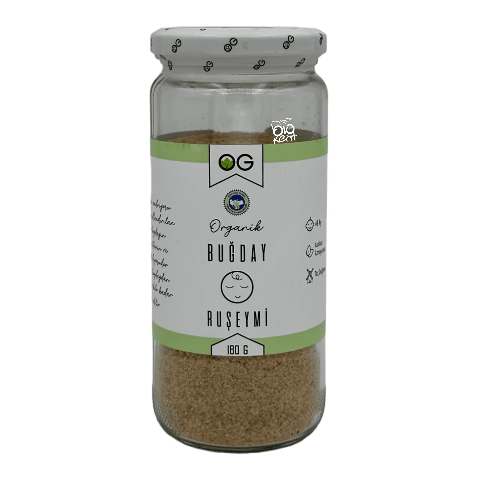 Organik Bebek Ek Gıdaya Uygun Buğday Ruşeymi 180gr