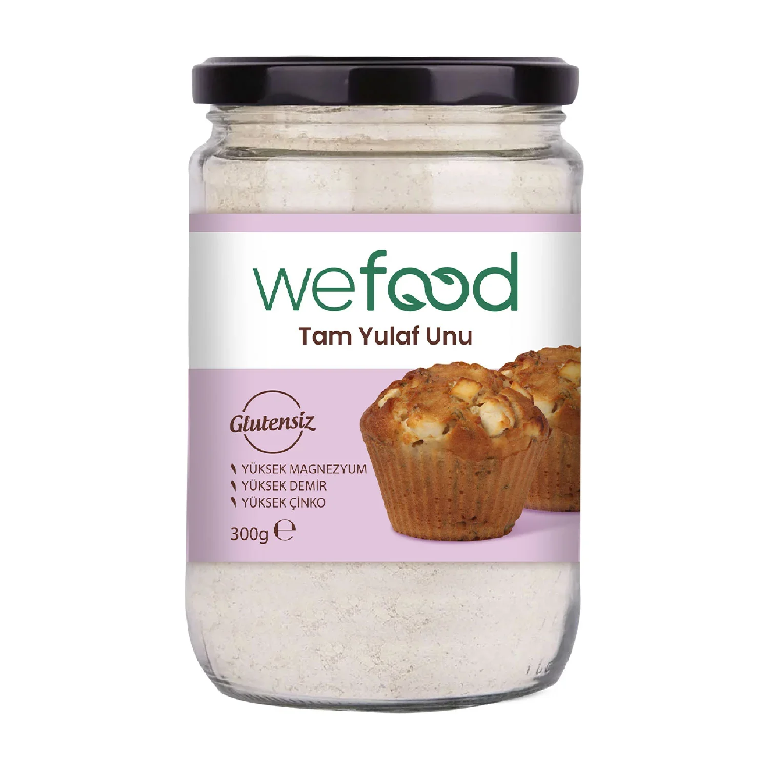 Un Organik Tam Yulaf Unu 300gr - Biokent Glutensiz
