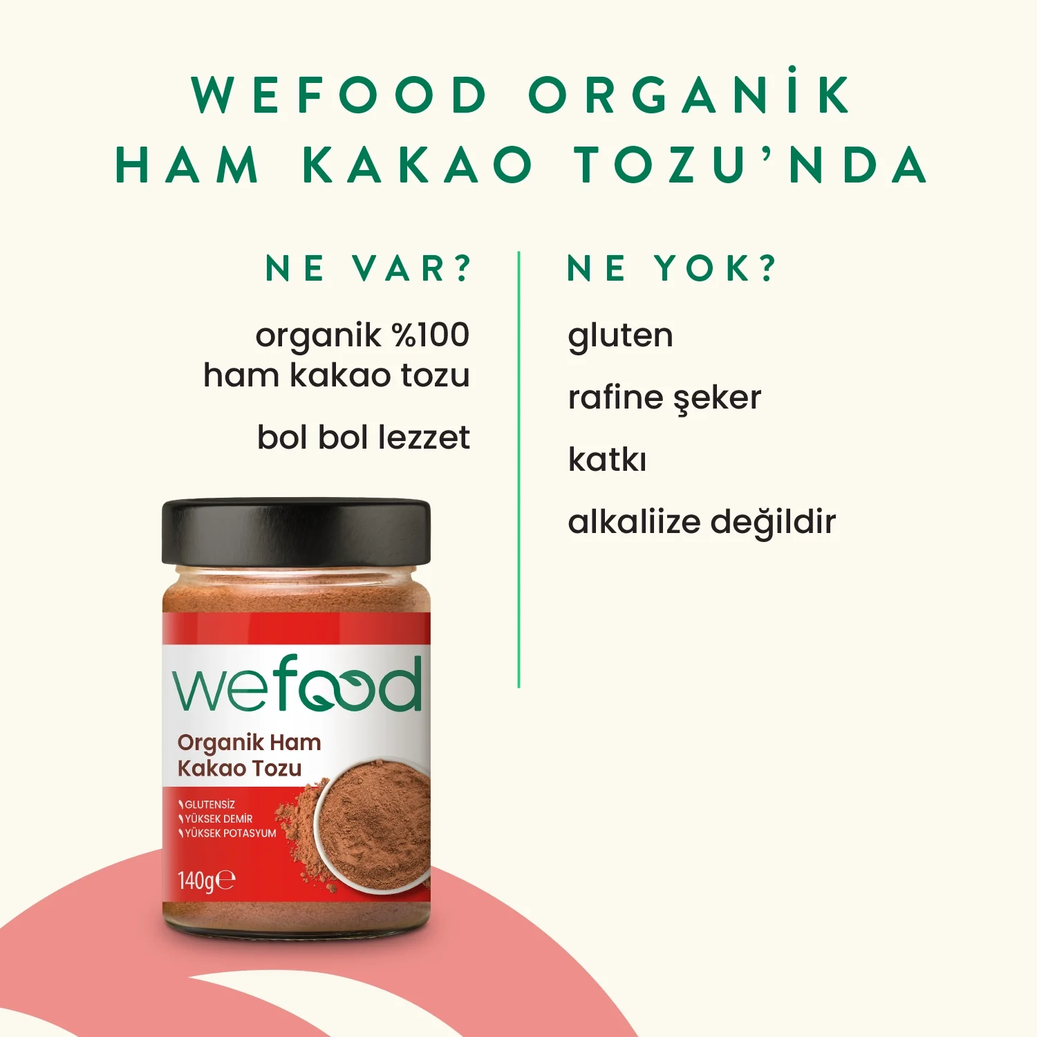 Ham Kakao Tozu 140gr - Biokent Glutensiz