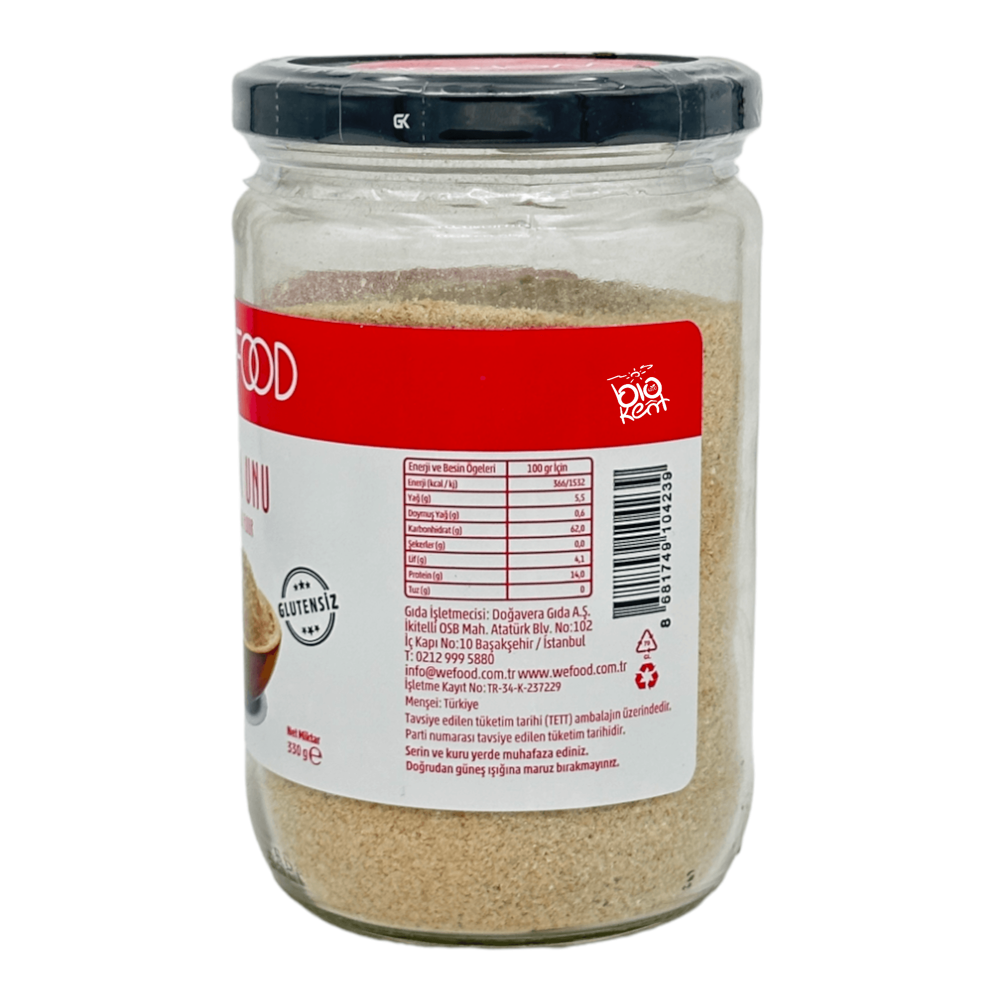 Glutensiz Un Kinoa Unu (Yüksek Lif) 330gr