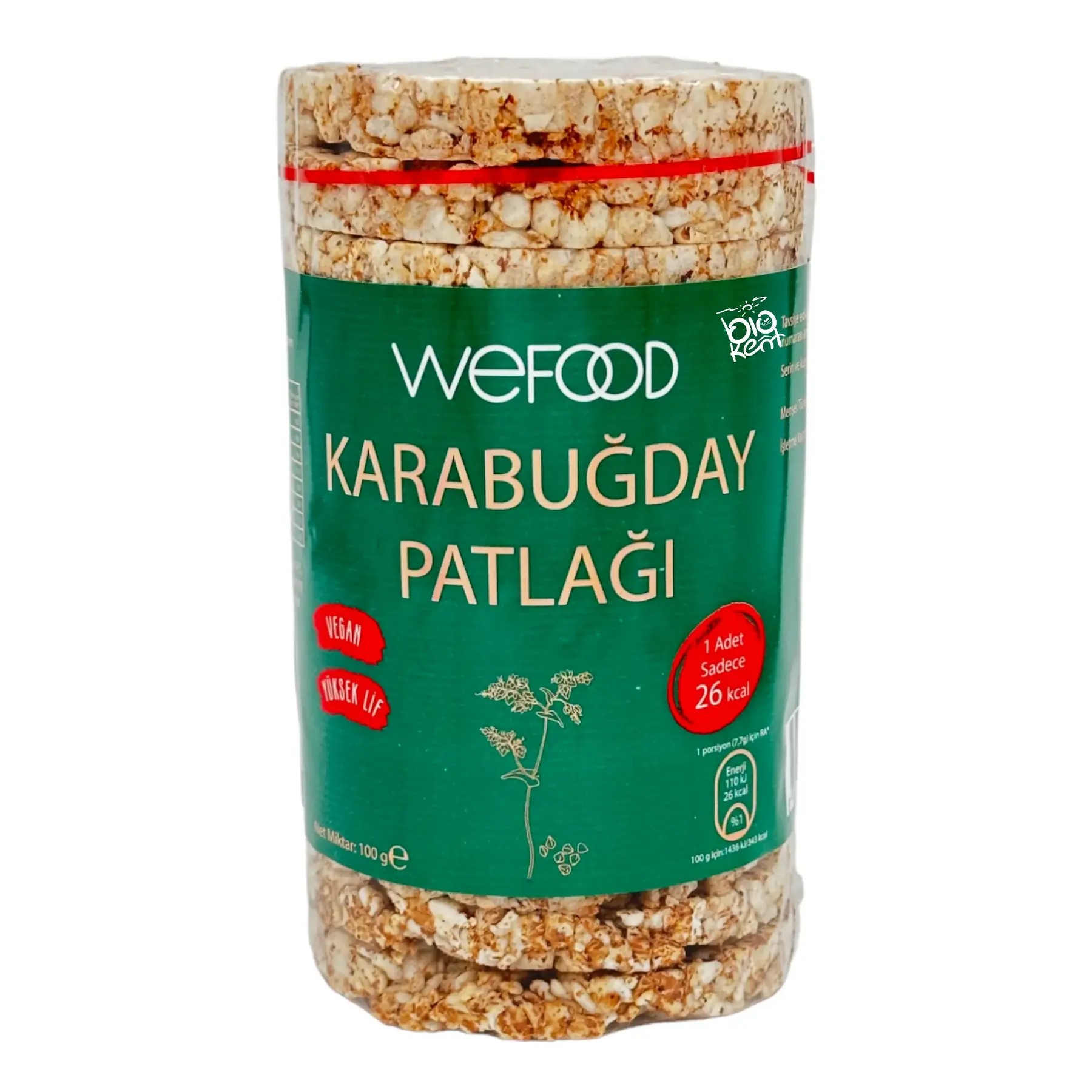 Karabuğday Patlağı  (Yüksek Lif) 100gr - Biokent Glutensiz