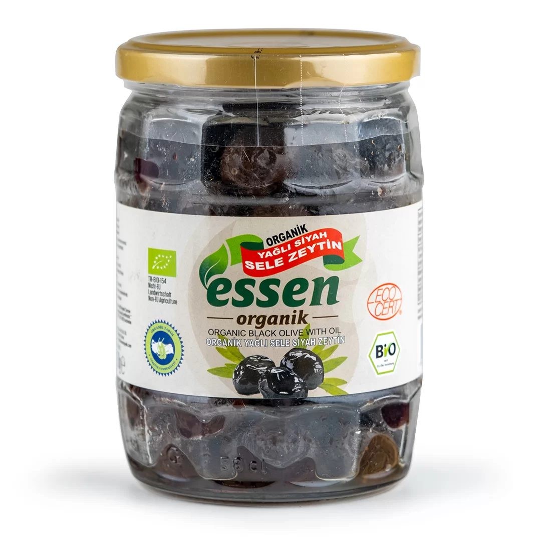 Essen Organik Yağlı Sele Süper Siyah Zeytin