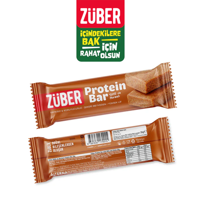 Züber Sütlü Hurmalı Protein Bar 35gr
