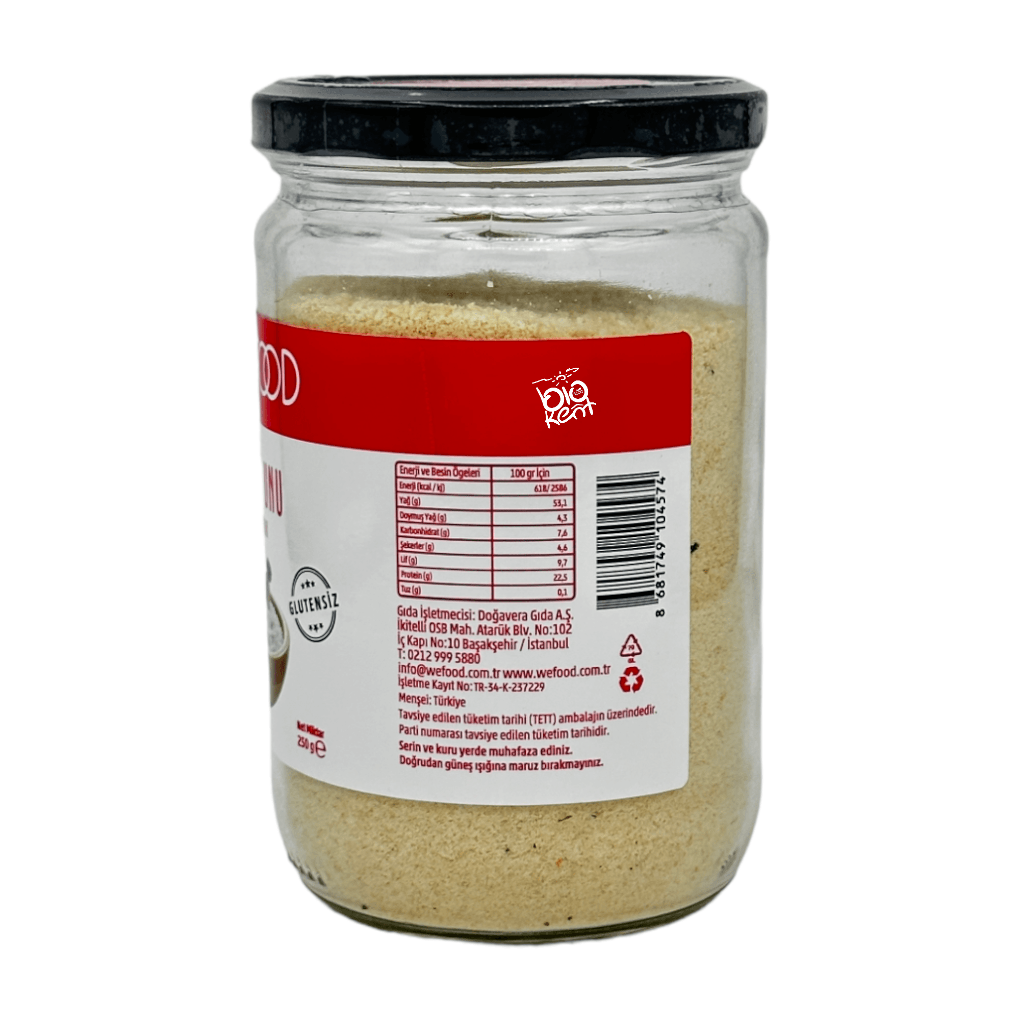 Glutensiz Un Badem Unu (Yüksek Lif) 250gr