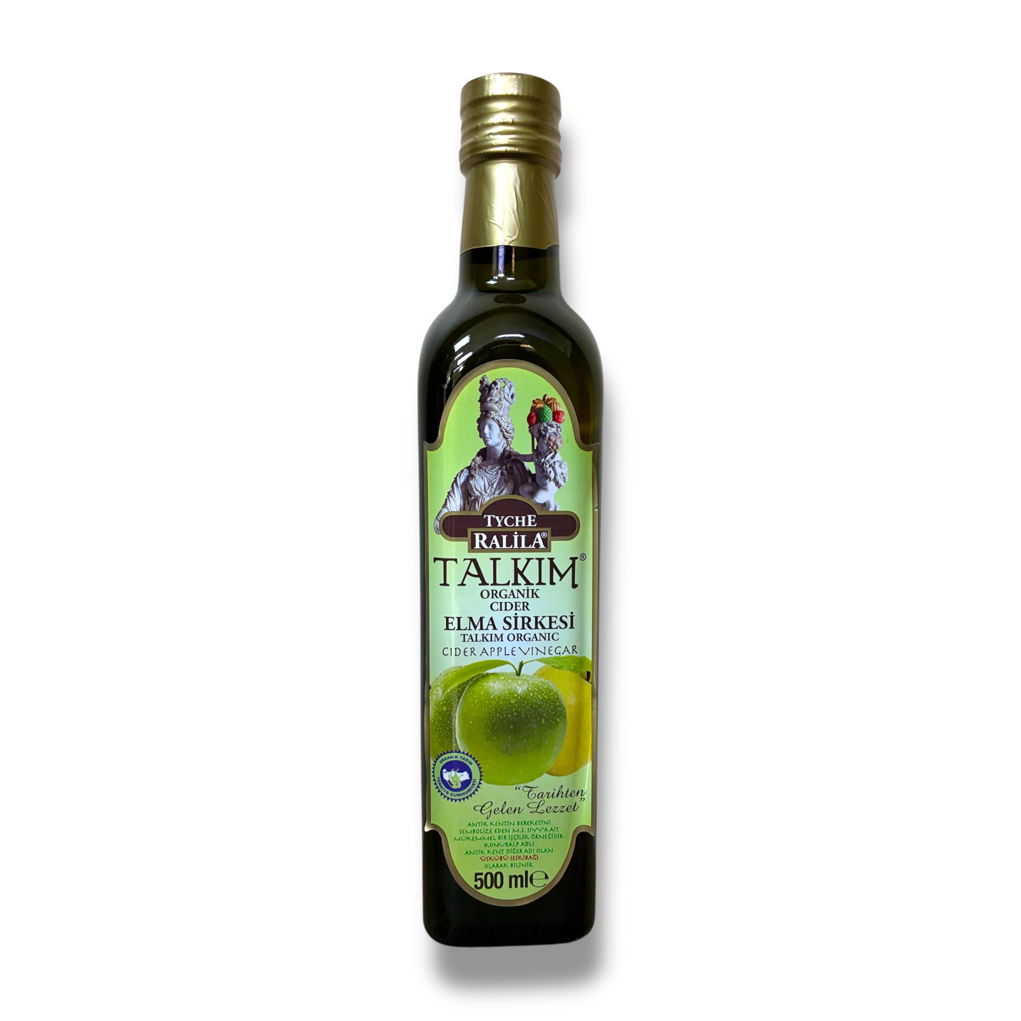 Ralila Organik Talkım Elma Sirkesi (Pastörize Edilmemiş) 500ml - Biokent Organik