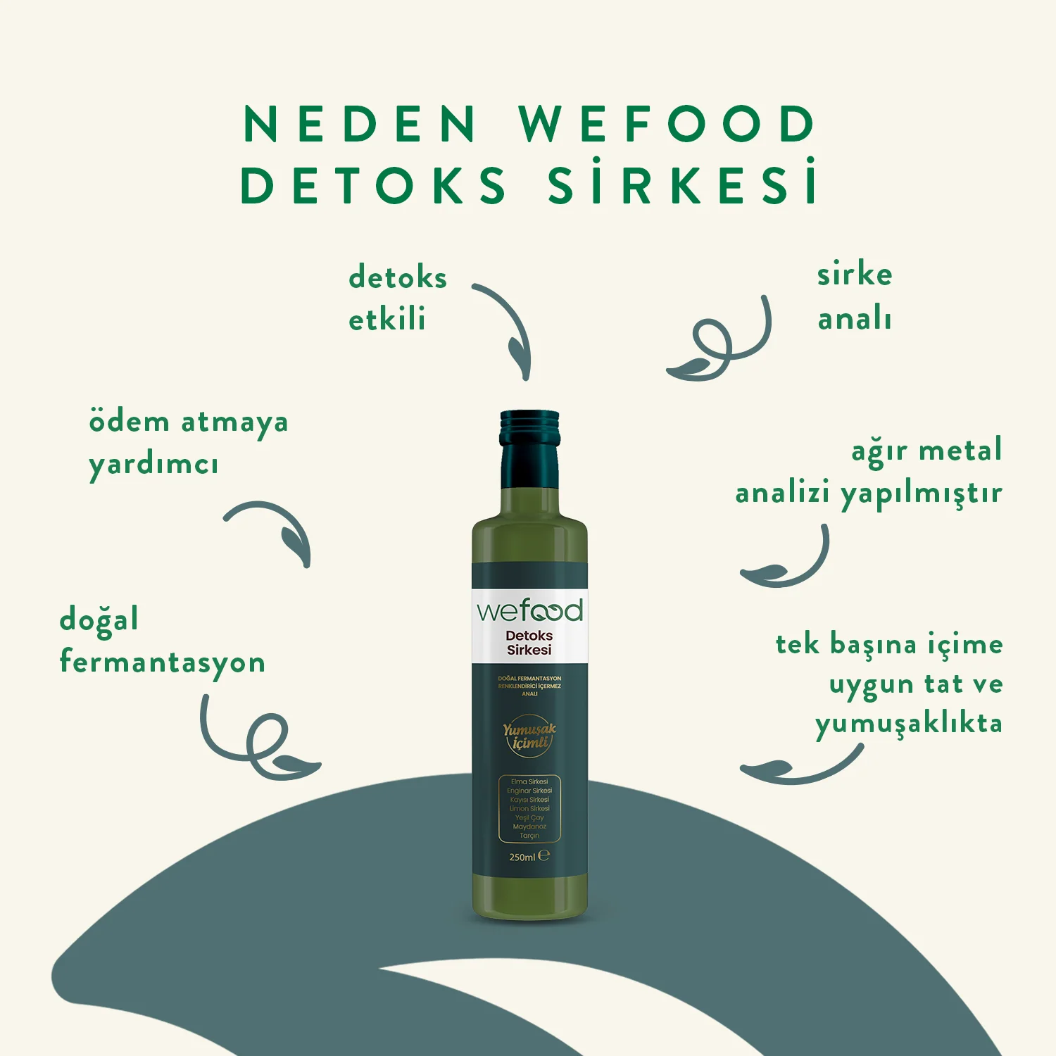 Wefood Detoks Sirkesi 250 ml