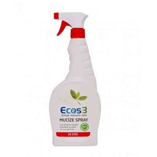 ECOS3 Ekolojik Vegan, Mucize Genel Temizlik Spreyi 750ml