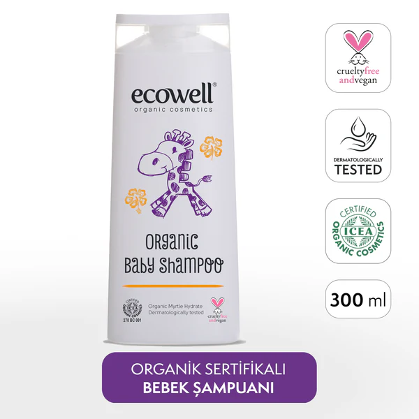 Ecowell Bebek Organik Şampuanı 300ml - Biokent Bebek