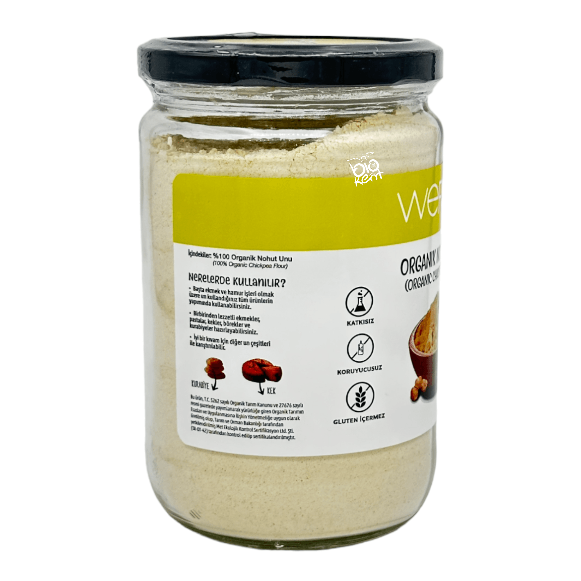 Wefood Glutensiz Un Organik Nohut Unu 350gr - Biokent Glutensiz