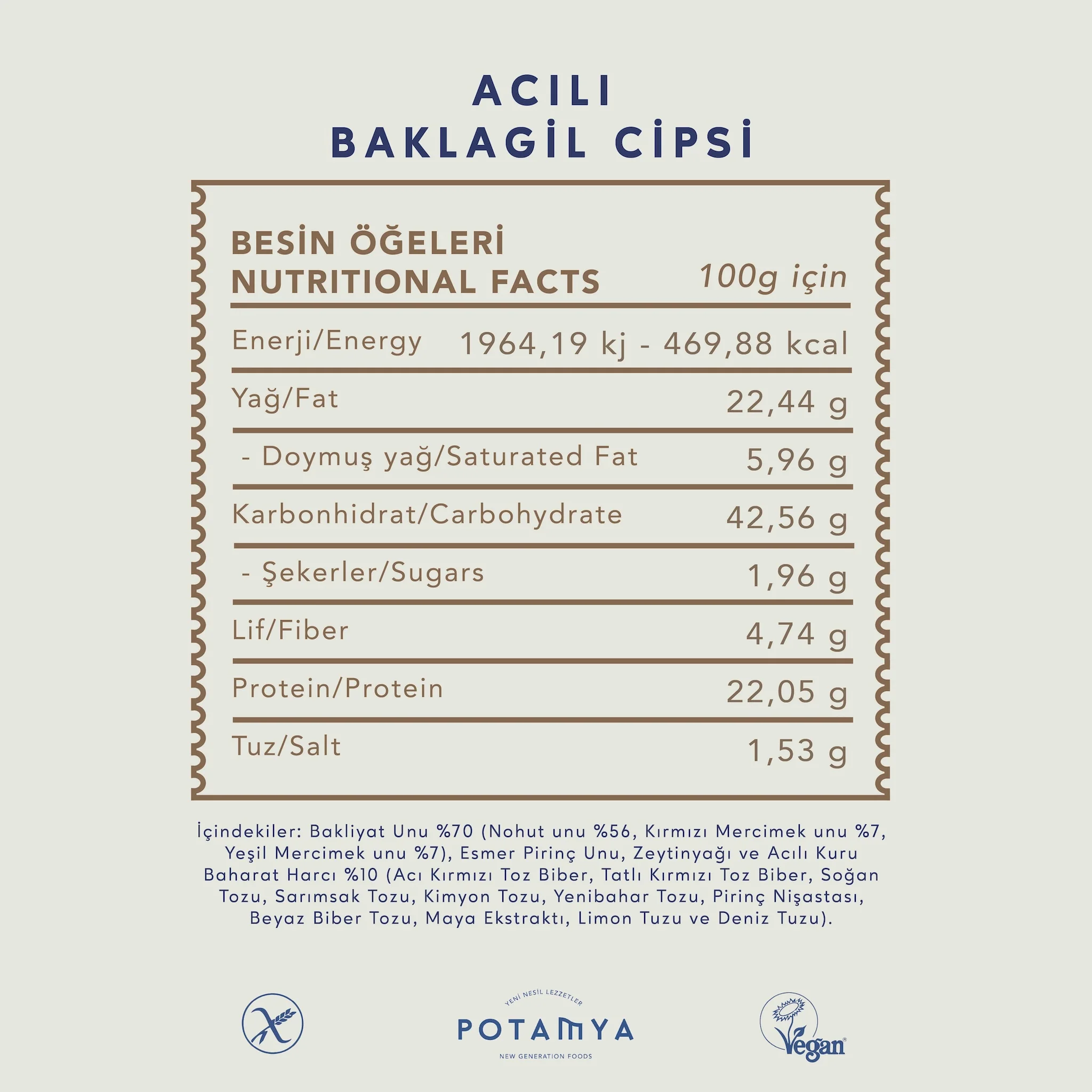 Acılı Baklagil Cipsi