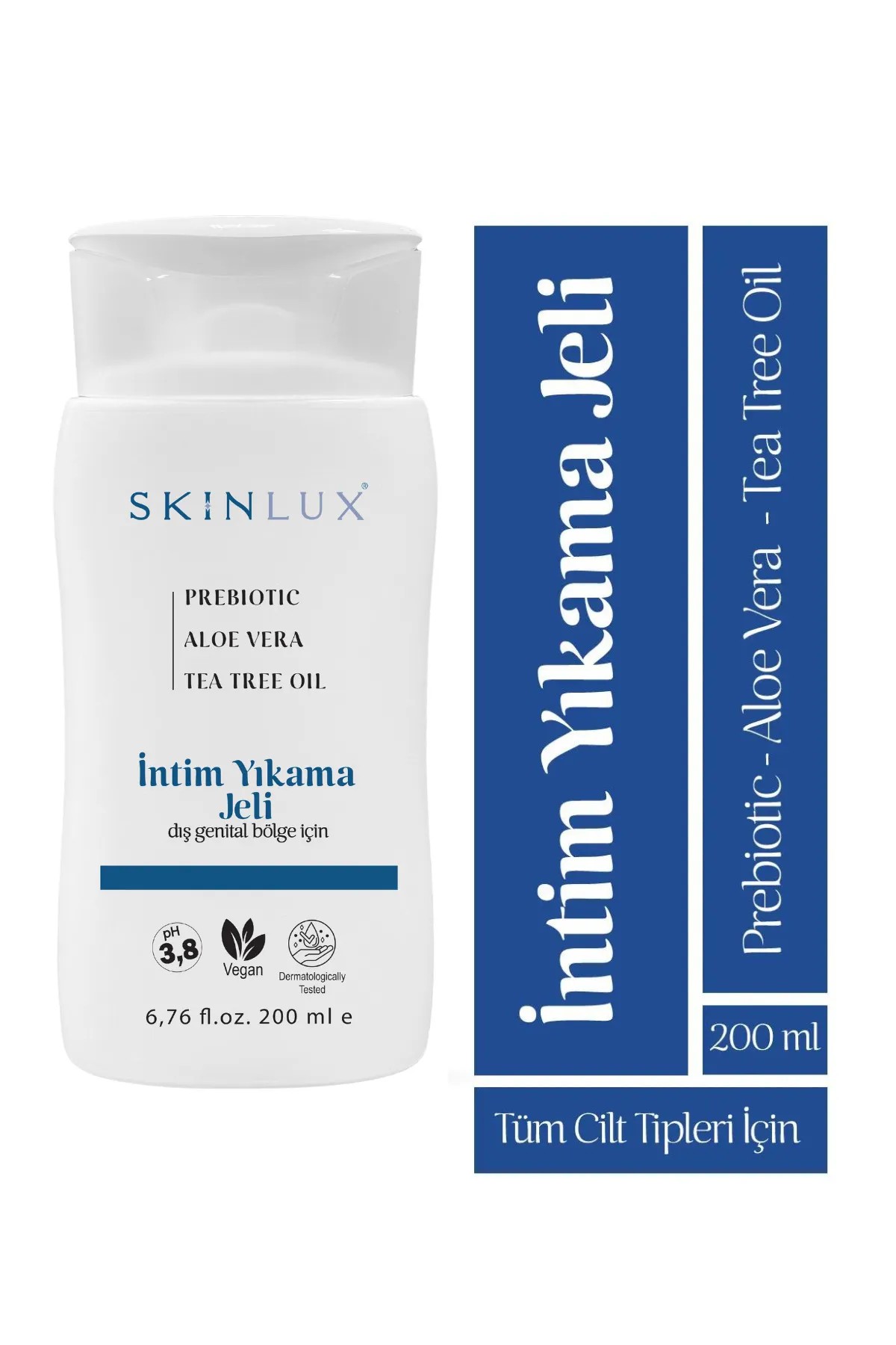 Intim Yıkama Jeli 200ml. Prebiotic, Vegan, 3.8ph, Koku Engelleyici - Biokent Store