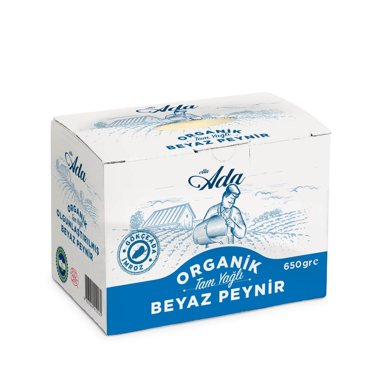 Organik Beyaz Peynir (Tam Yağlı İnek) 650gr (BİOKENT TAZE) - Biokent Store