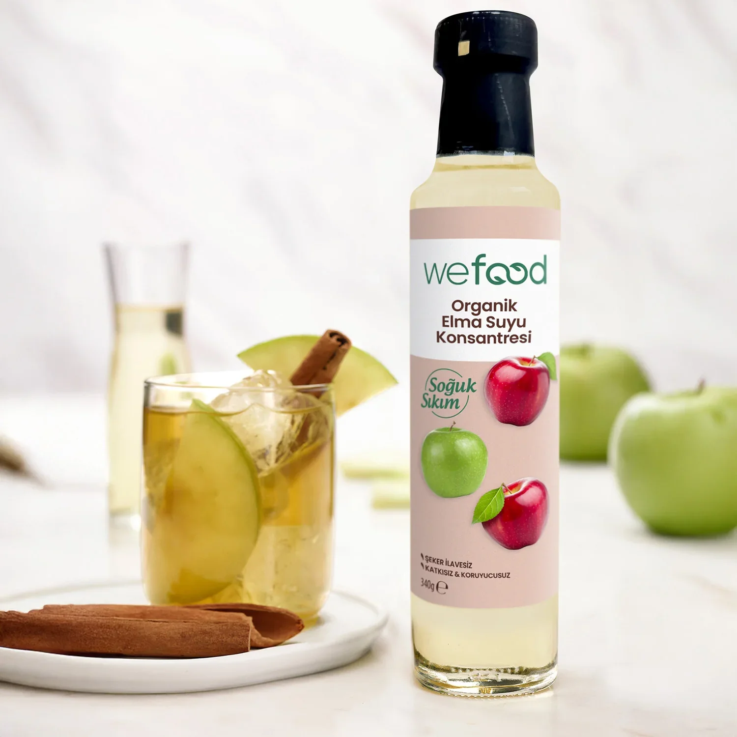 Wefood Organik Elma Suyu Konsantresi 340 gr