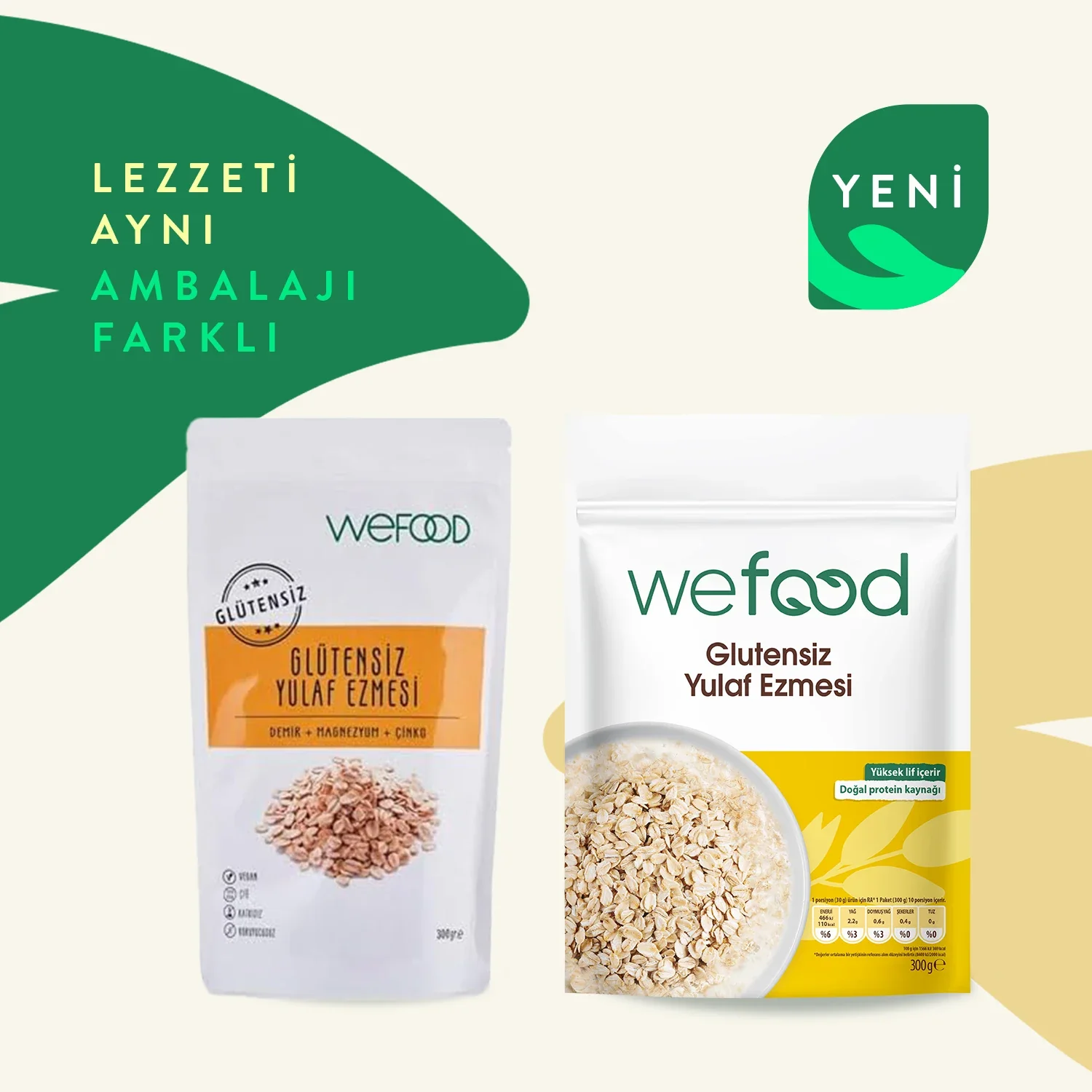 Yulaf Ezmesi  (Yüksek Lif) 300gr - Biokent Glutensiz