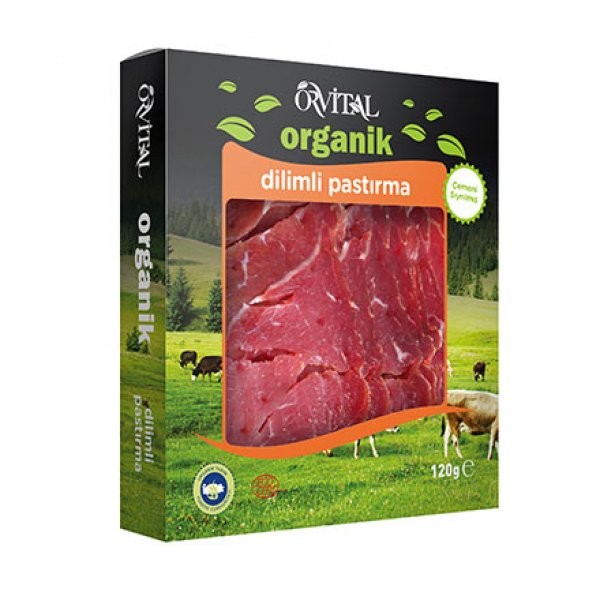 Orvital Organik Çemeni Sıyrılmış Pastırma 120gr