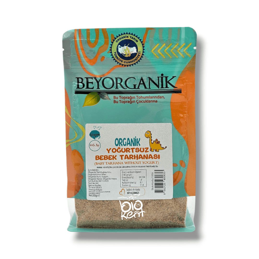 Beyorganik Organik Yoğurtsuz Bebek Tarhanası 300gr