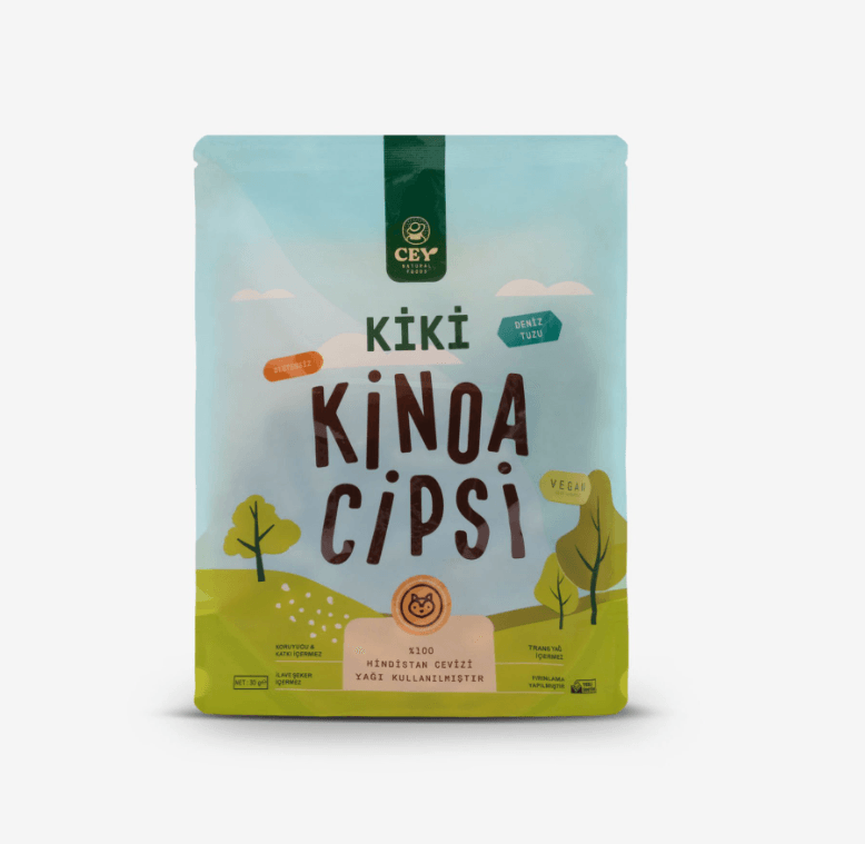 Glutensiz Kiki Deniz Tuzu Kinoa Cipsi 30 g - Biokent Glutensiz