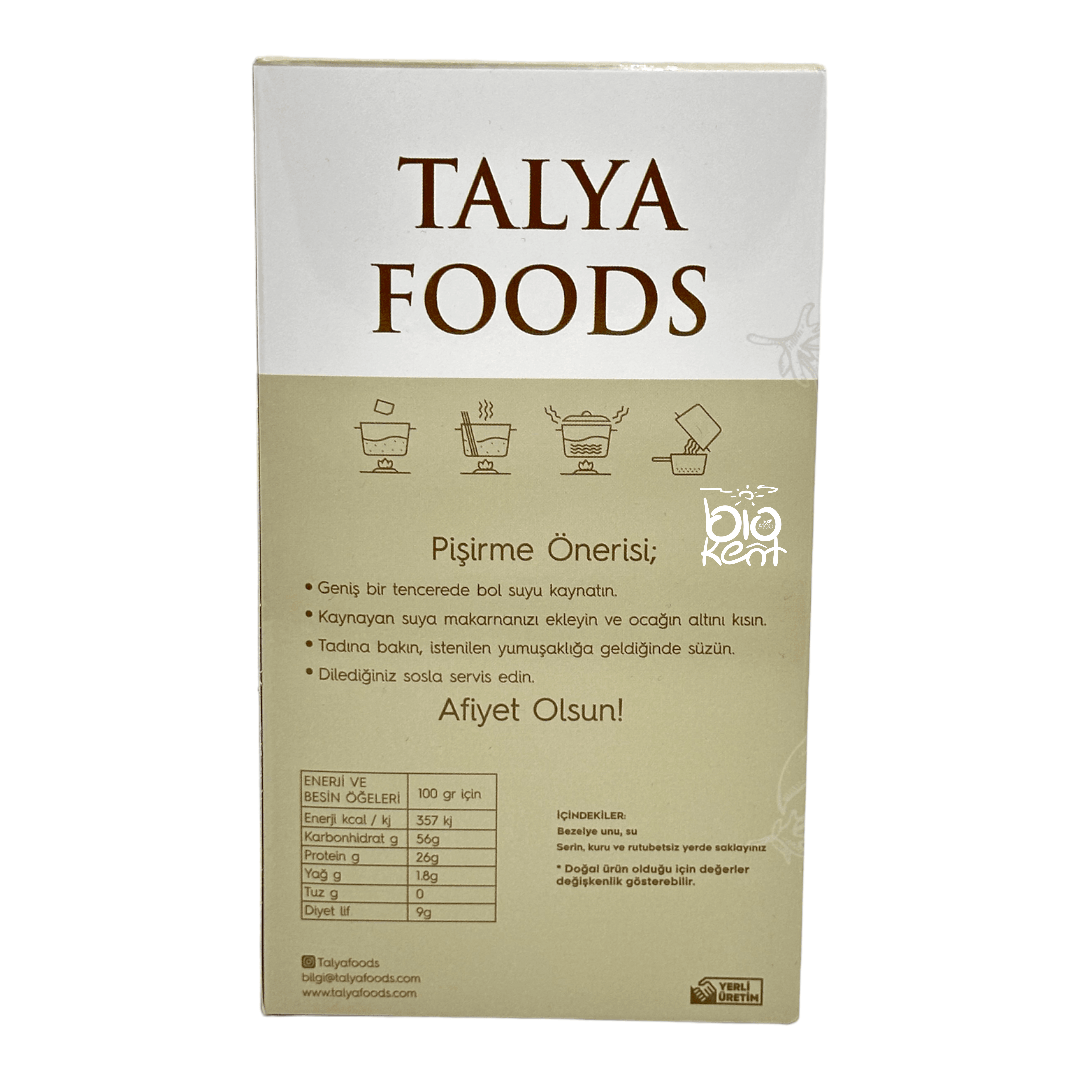 Talya Foods Glutensiz Bezelye Makarnası 200gr - Biokent Glutensiz