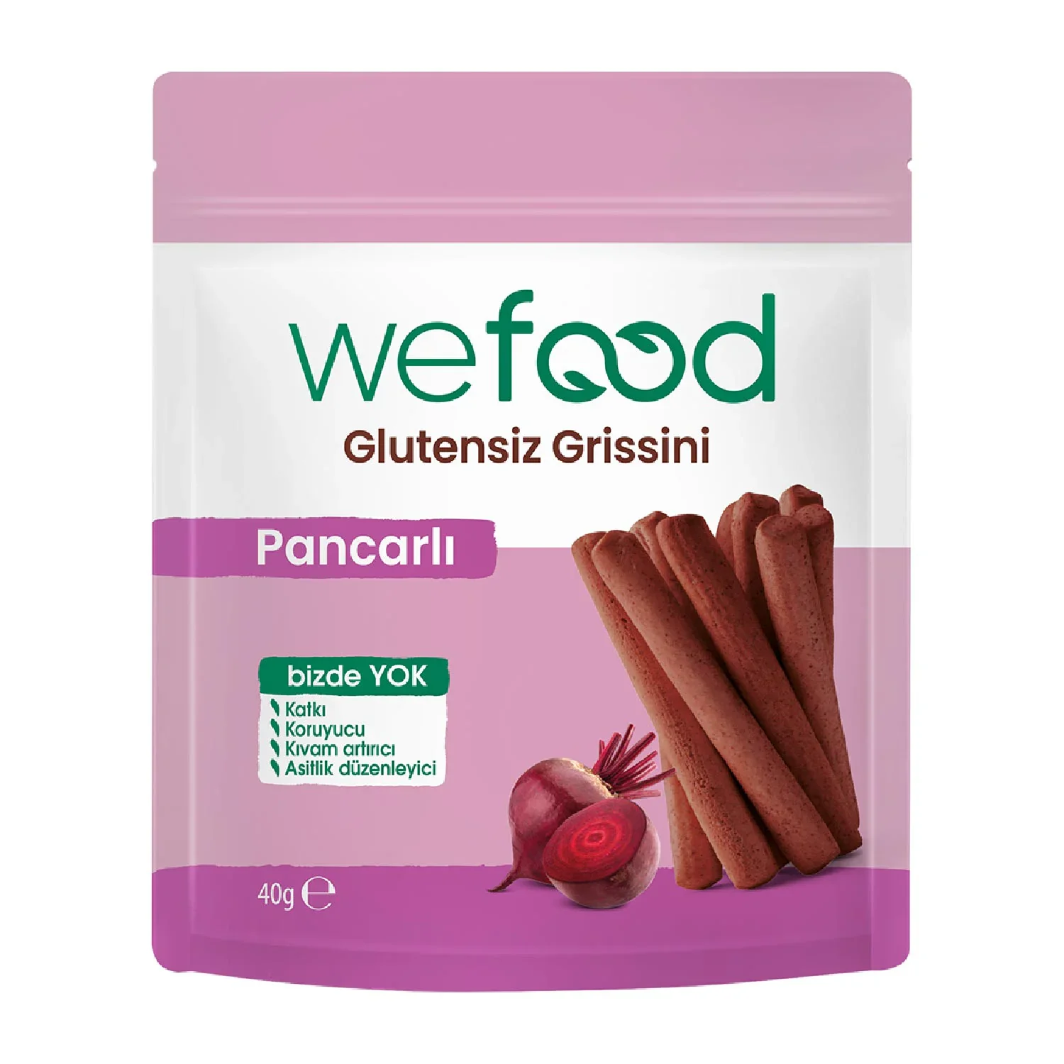Wefood Glutensiz Grissini Pancarlı 40 g