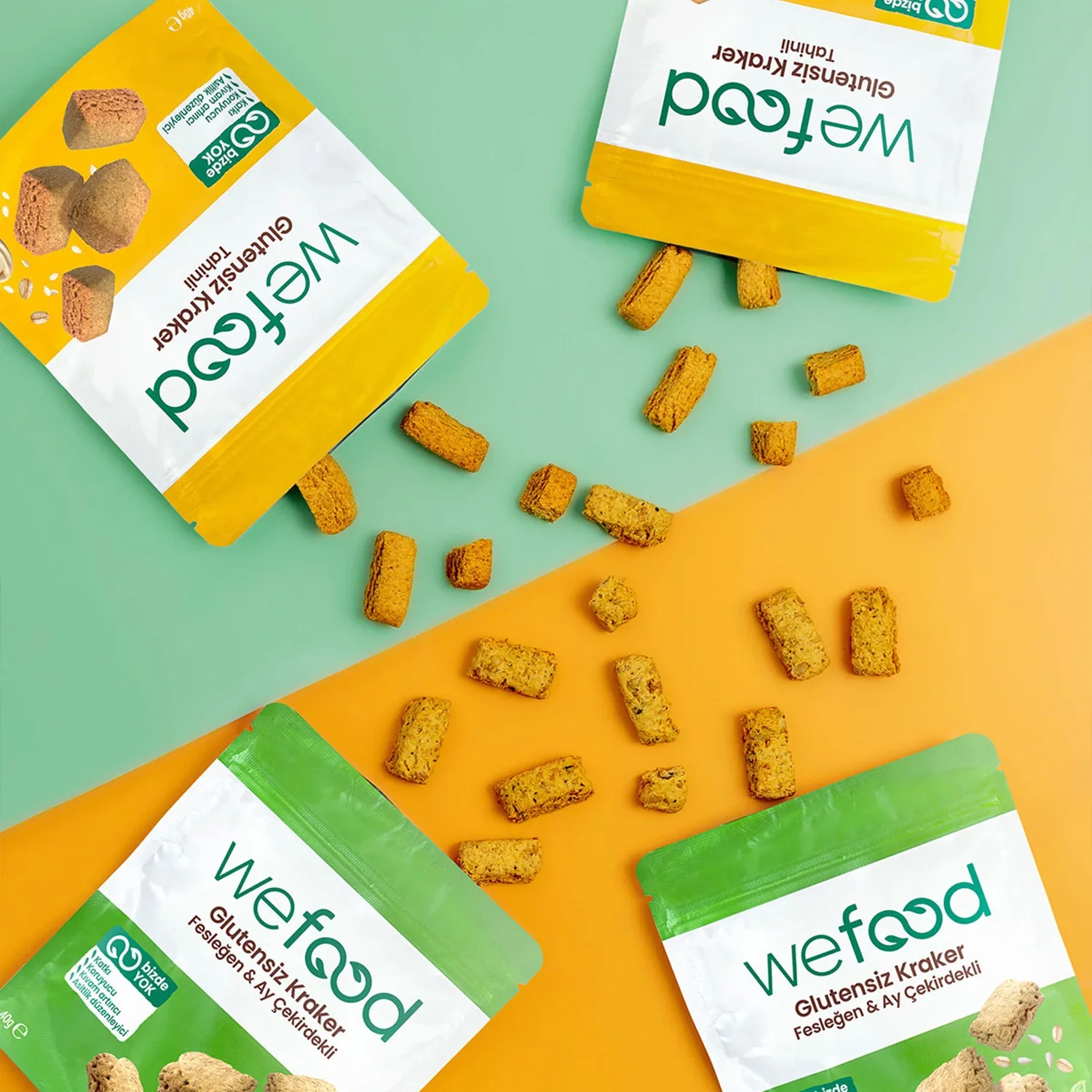 Wefood Fesleğenli Kraker 40 gr