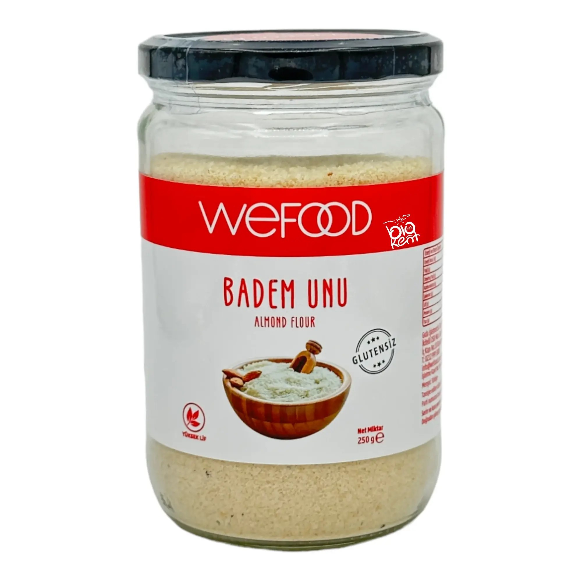 Un Badem Unu (Yüksek Lif) 250gr - Biokent Glutensiz