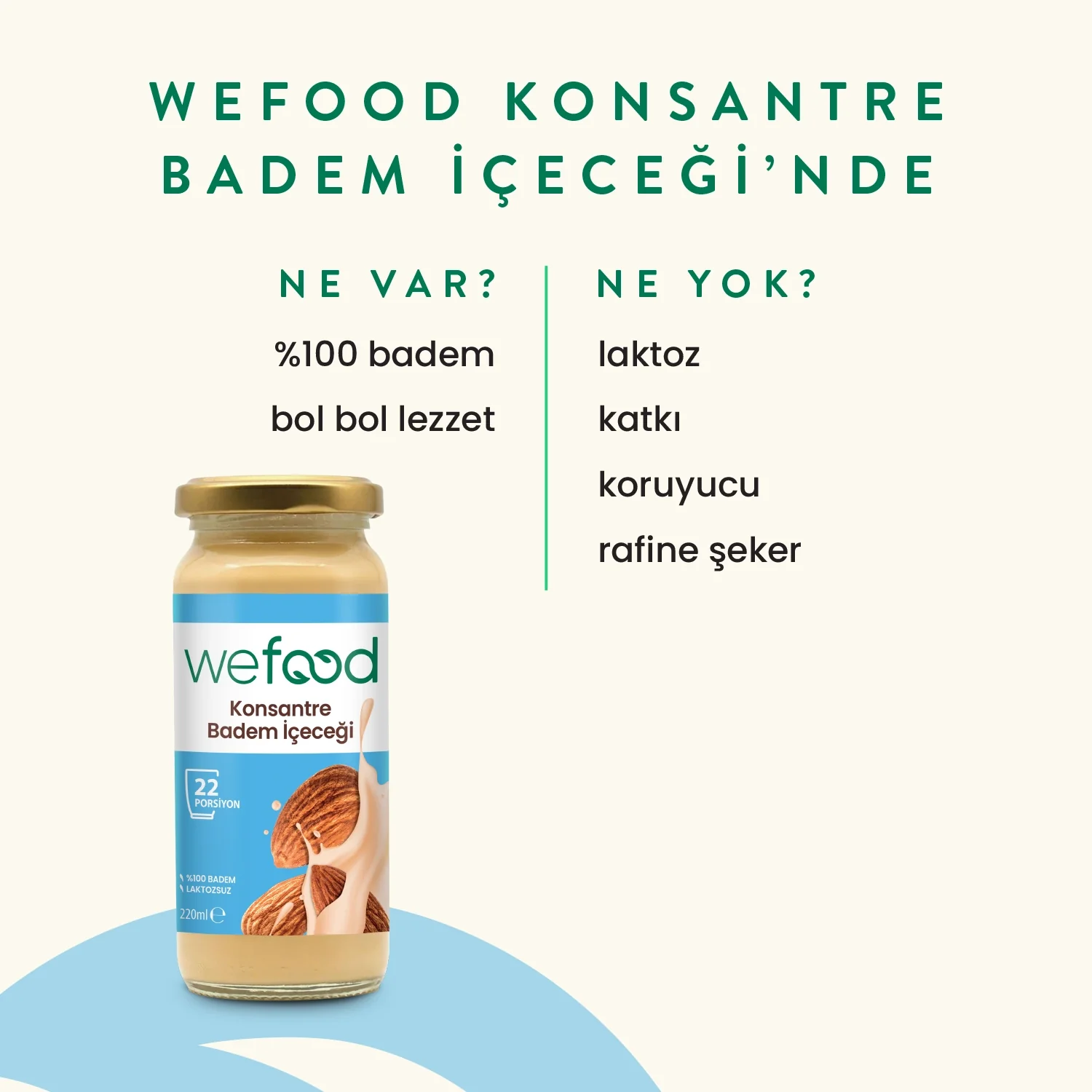 Badem Sütü Konsantresi 240gr - Biokent Glutensiz