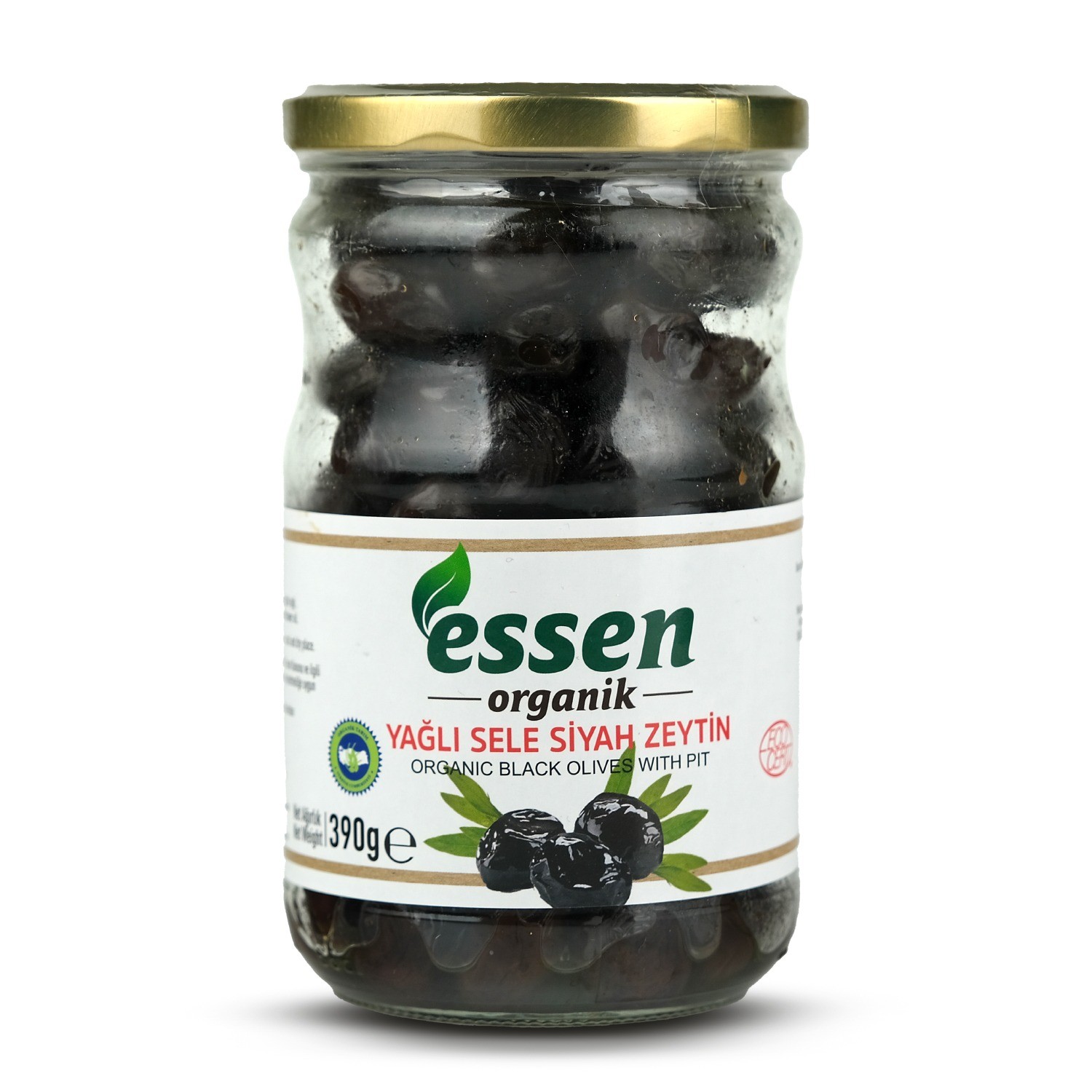 Essen Organik Yağlı Sele Süper Siyah Zeytin - Biokent Organik