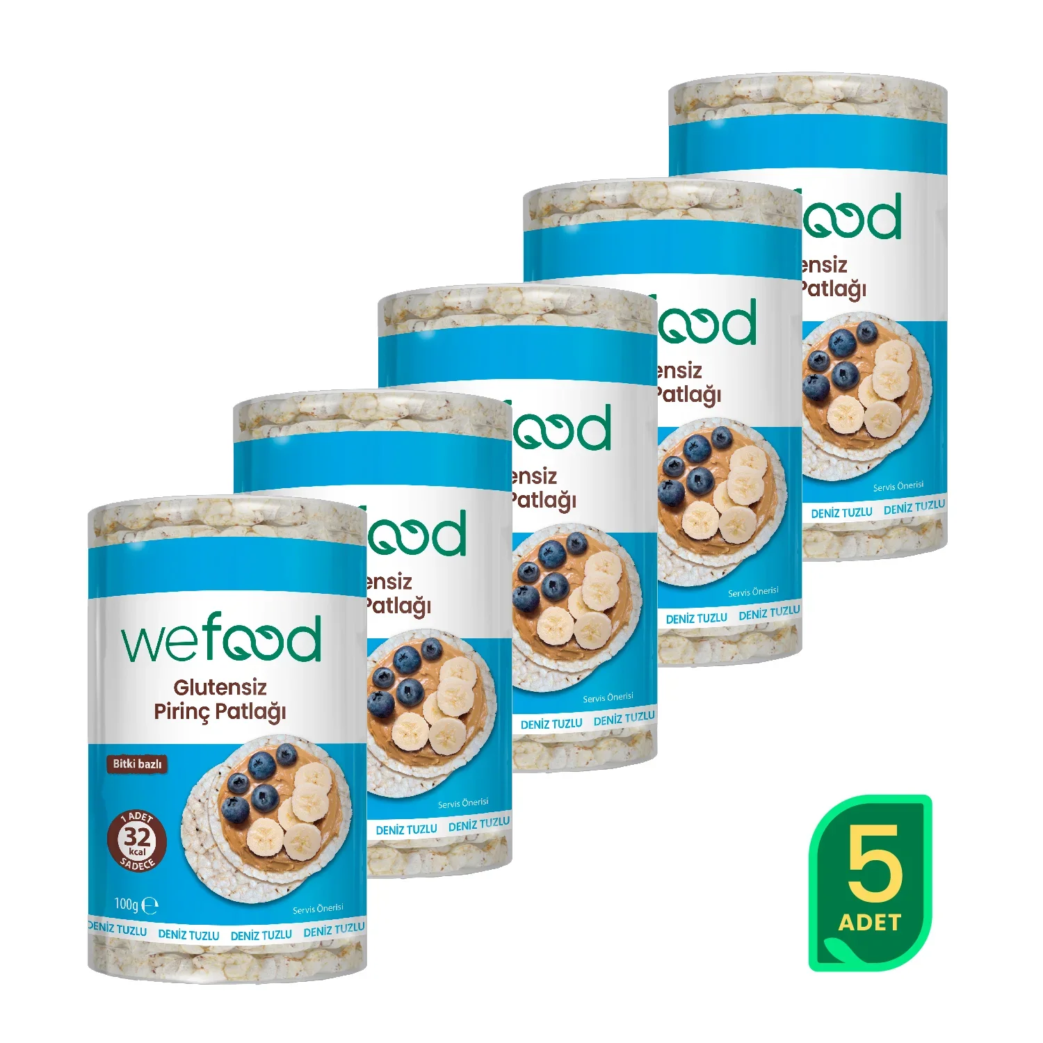 Glutensiz Pirinç Patlağı 100 gr 5'li