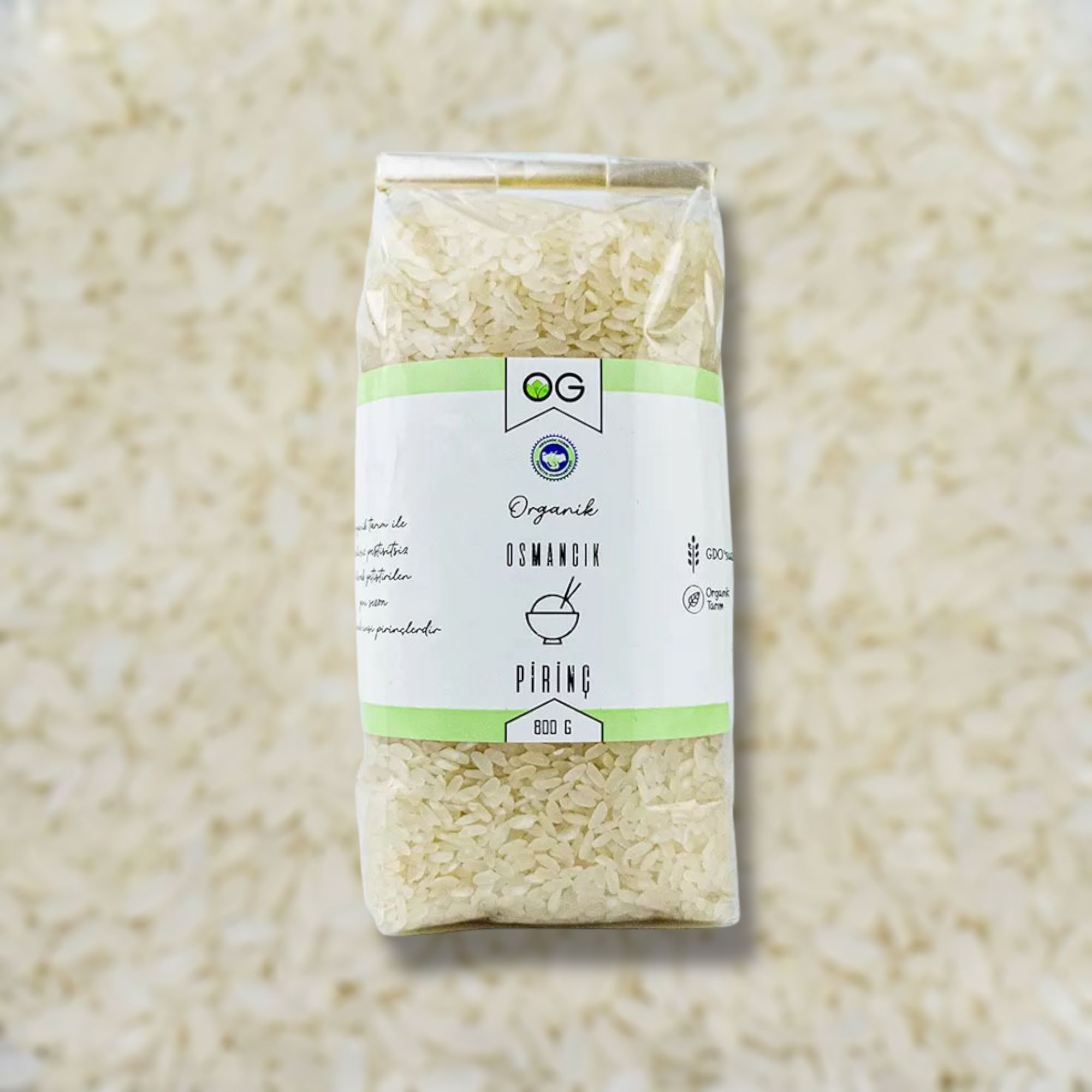 Organik Sertifikalı Osmancık Pirinç 800 GR