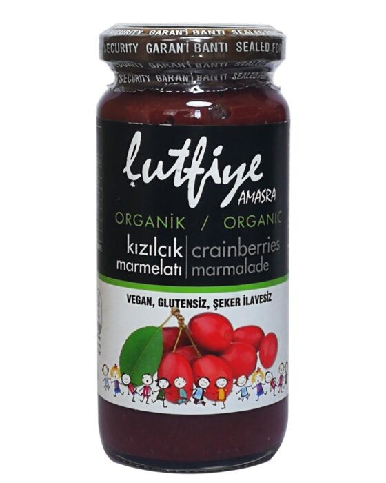 Lütfiye Organik Kızılcık Marmelatı 280g